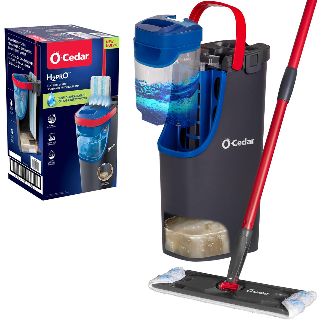 O-Cedar H2prO Flat Mop System Dual-Tank Water

