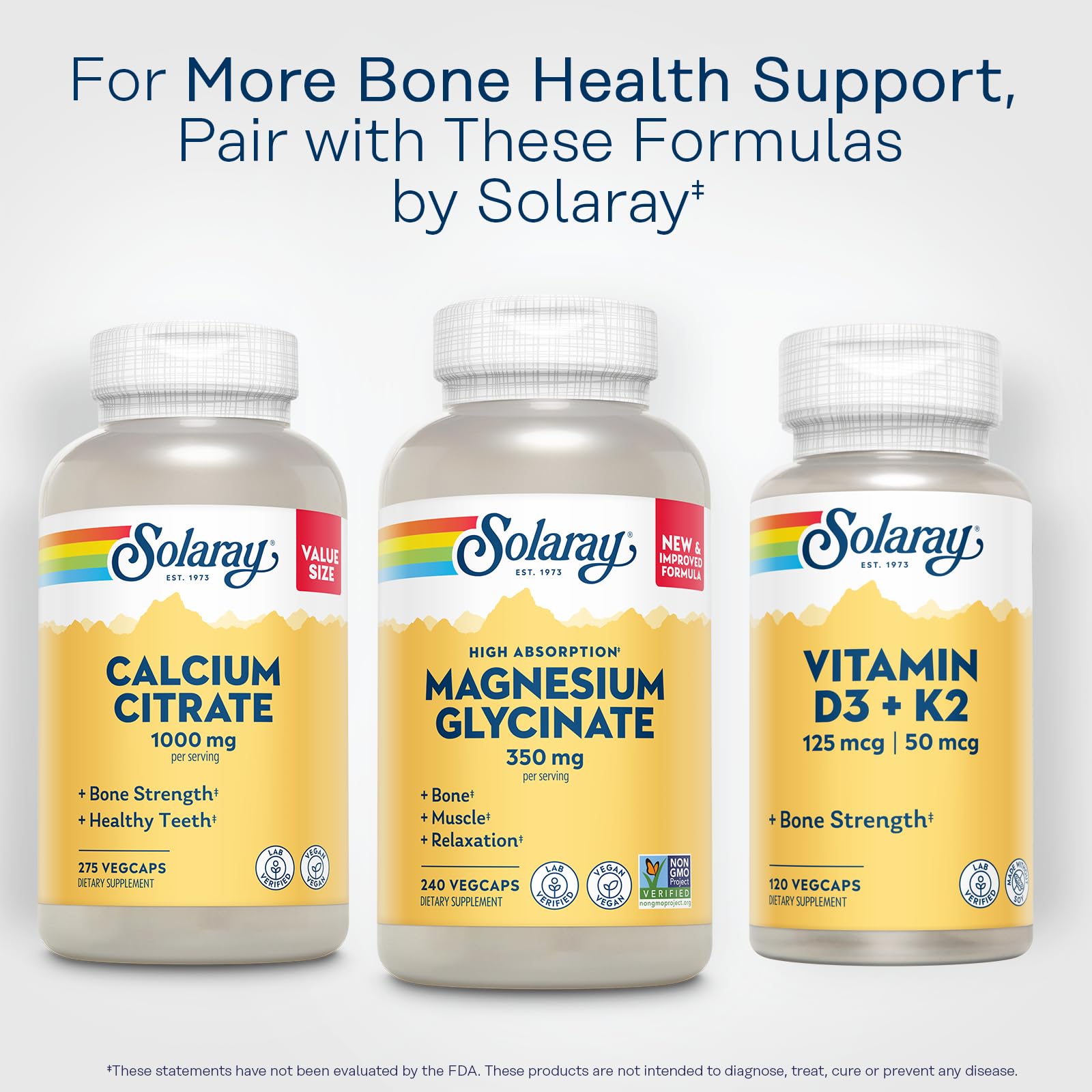 SOLARAY Magnesium Glycinate Capsules | BioPerine

