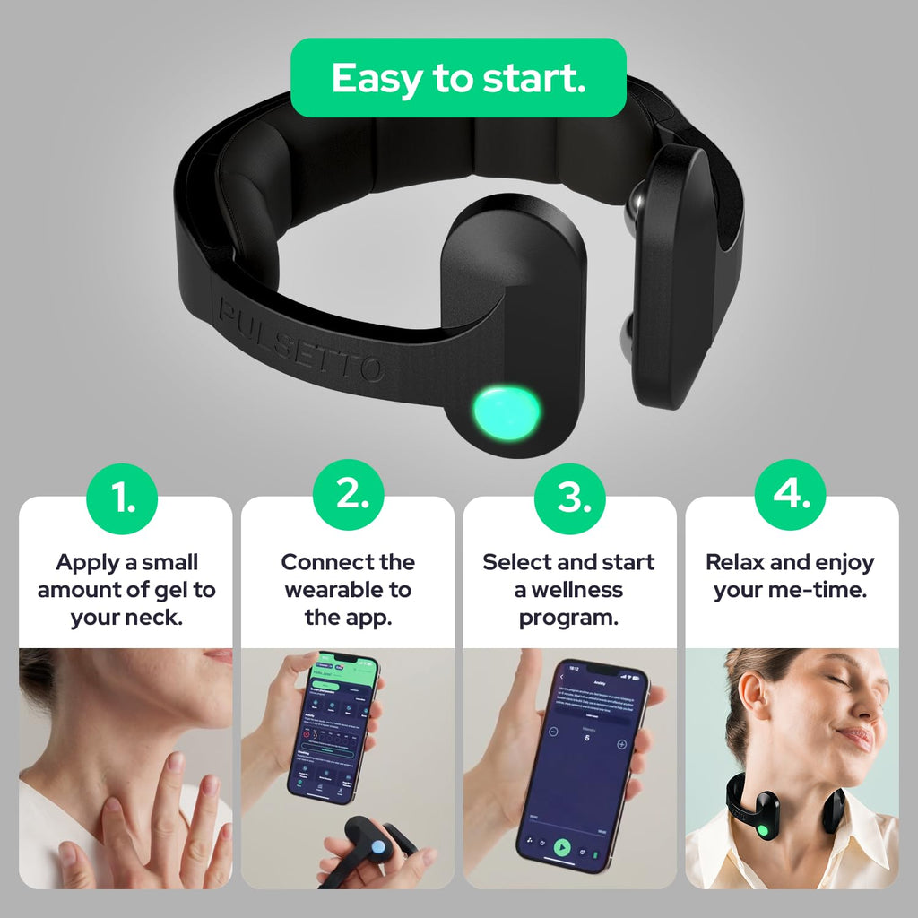 Pulsetto Wellness Wearable for Relaxation and Sleep

