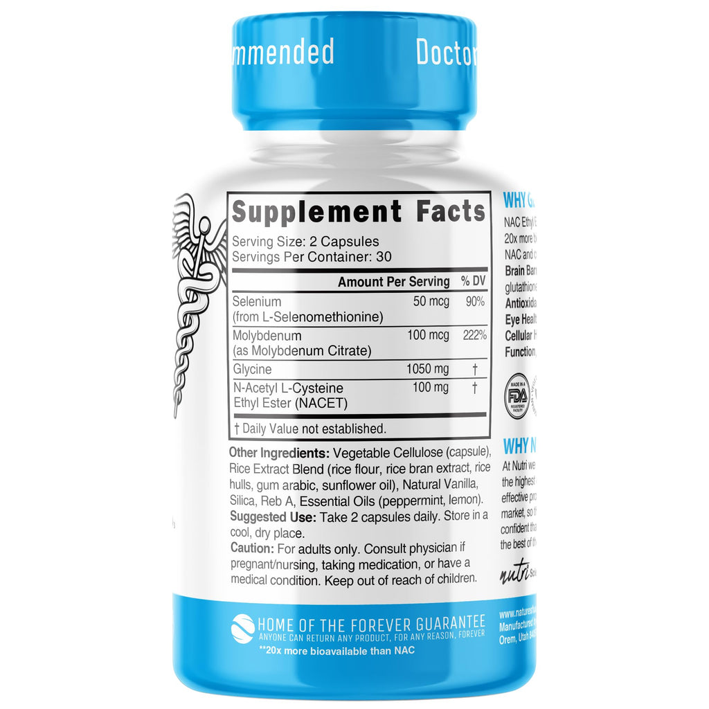 Nutri GlyNAC-ET NAC Supplement with Glycine


