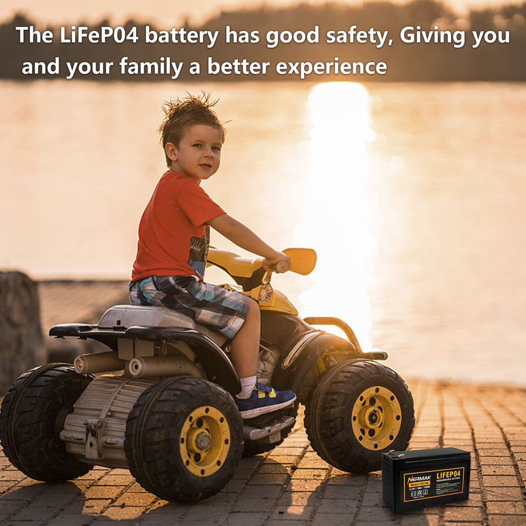 Nermak LiFePO4 Deep Cycle Battery with Built-in BMS

