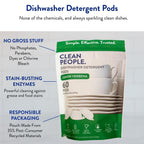 The Clean People Dishwasher Pods Enzyme-Powered

