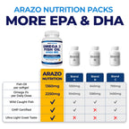 Arazo Nutrition Omega-3 Fish Oil Concentrate Softgels

