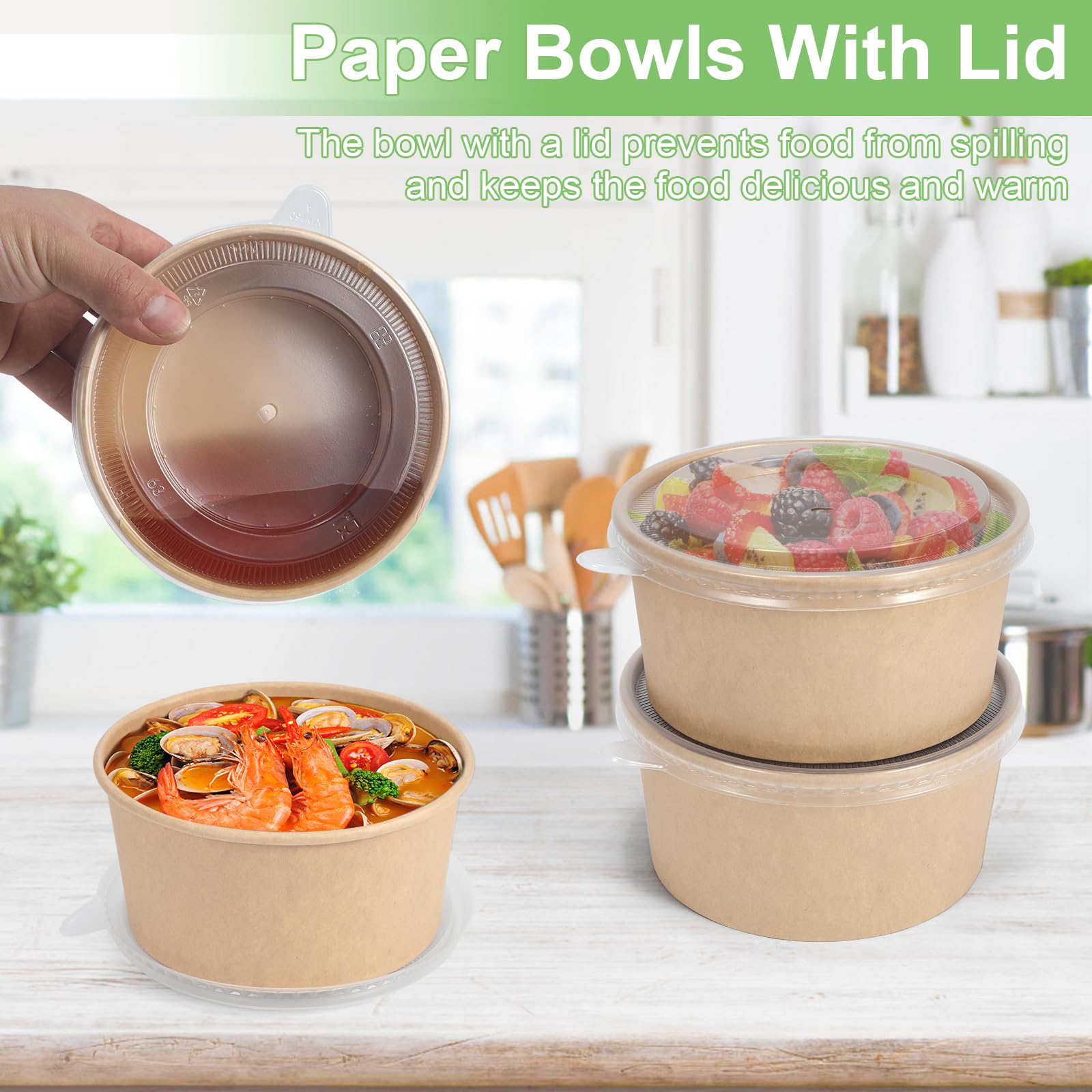 Disposable Bowls for Meals and Takeout

