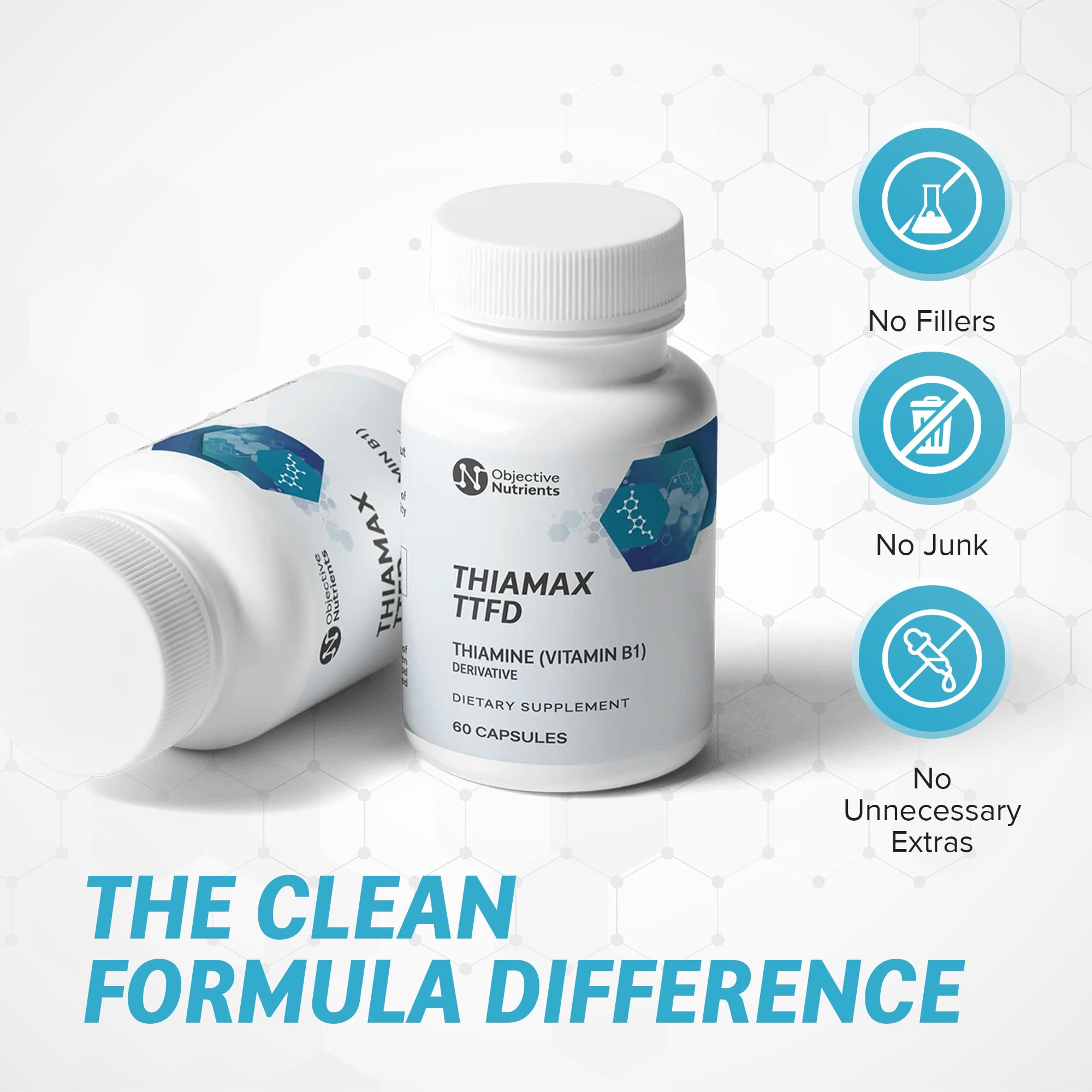 Objective Nutrients Thiamax Thiamine B1 for Energy & Focus

