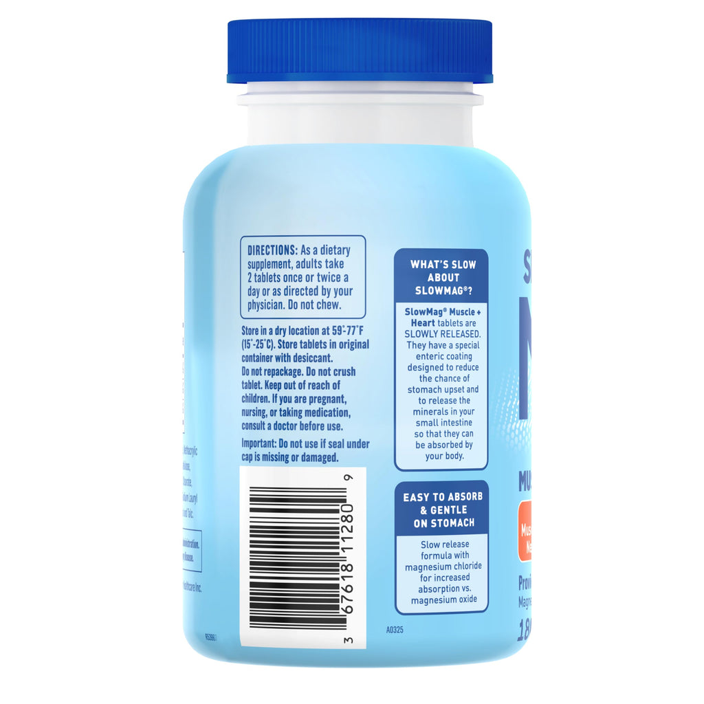 SlowMag Magnesium Chloride Supplement with Calcium


