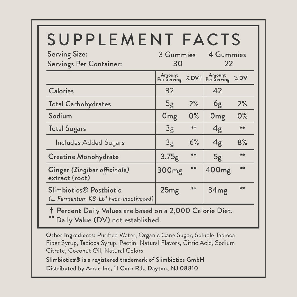 Arrae Tone Gummies Creatine Monohydrate for Women

