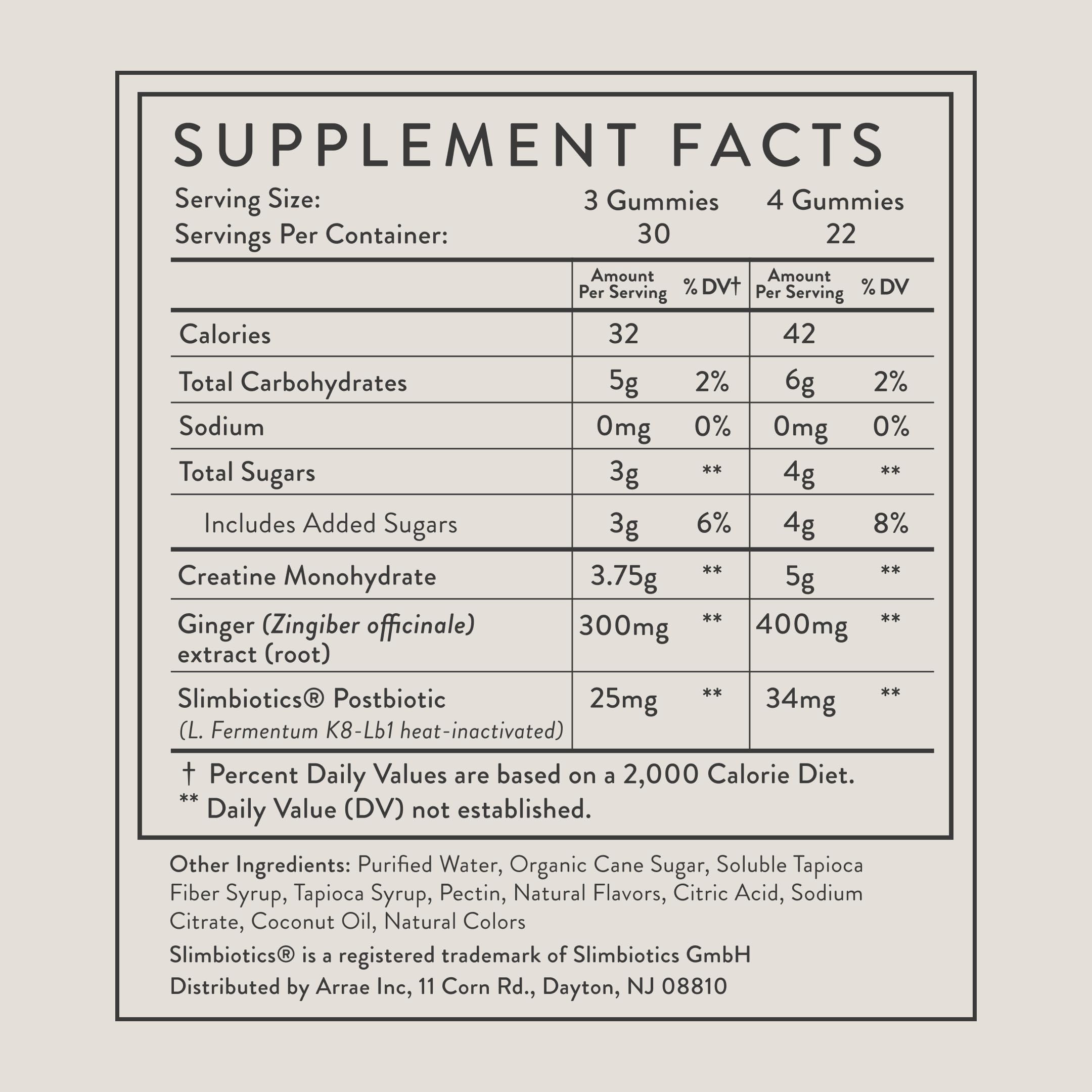 Arrae Tone Gummies Creatine Monohydrate for Women


