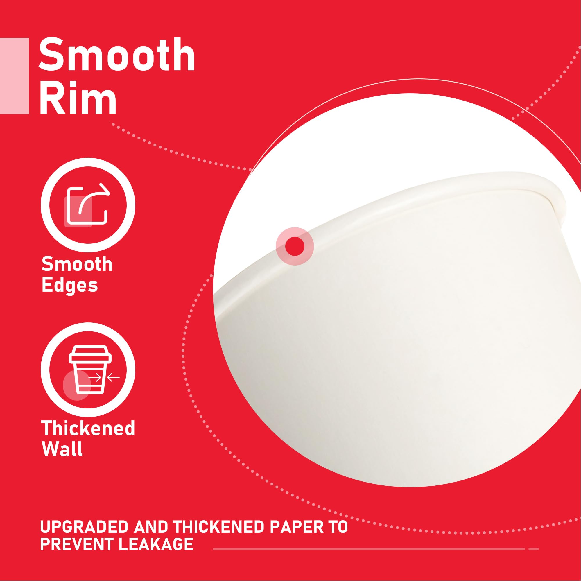 Paper Coffee Cups for Hot Beverages - Disposable To-Go Cups

