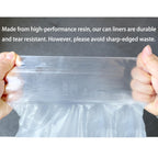 TYPLASTICS Clear Trash Can Liners - High Density

