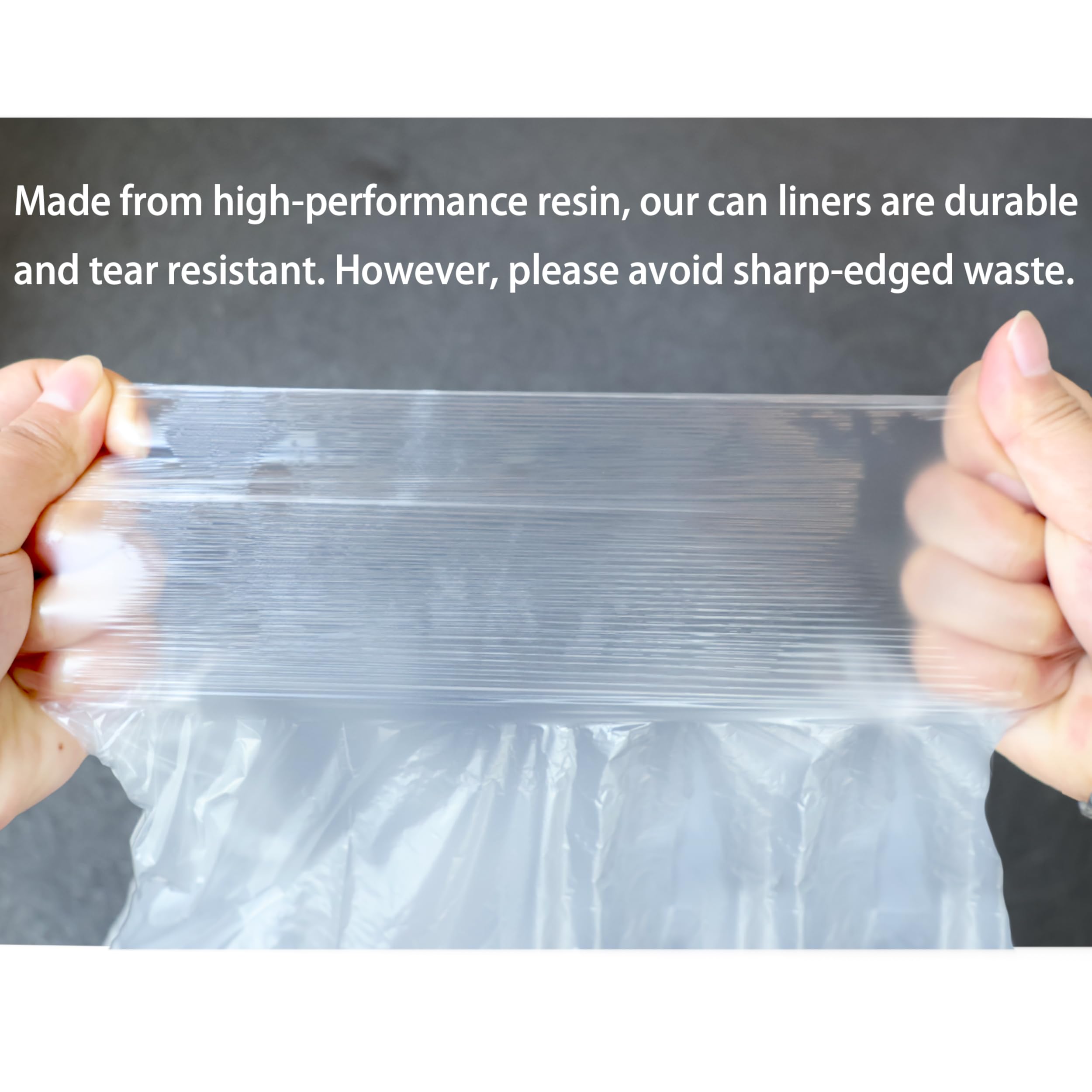 TYPLASTICS Clear Trash Can Liners - High Density

