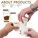 Vumdua Disposable Paper Cups for Hot and Cold Beverages

