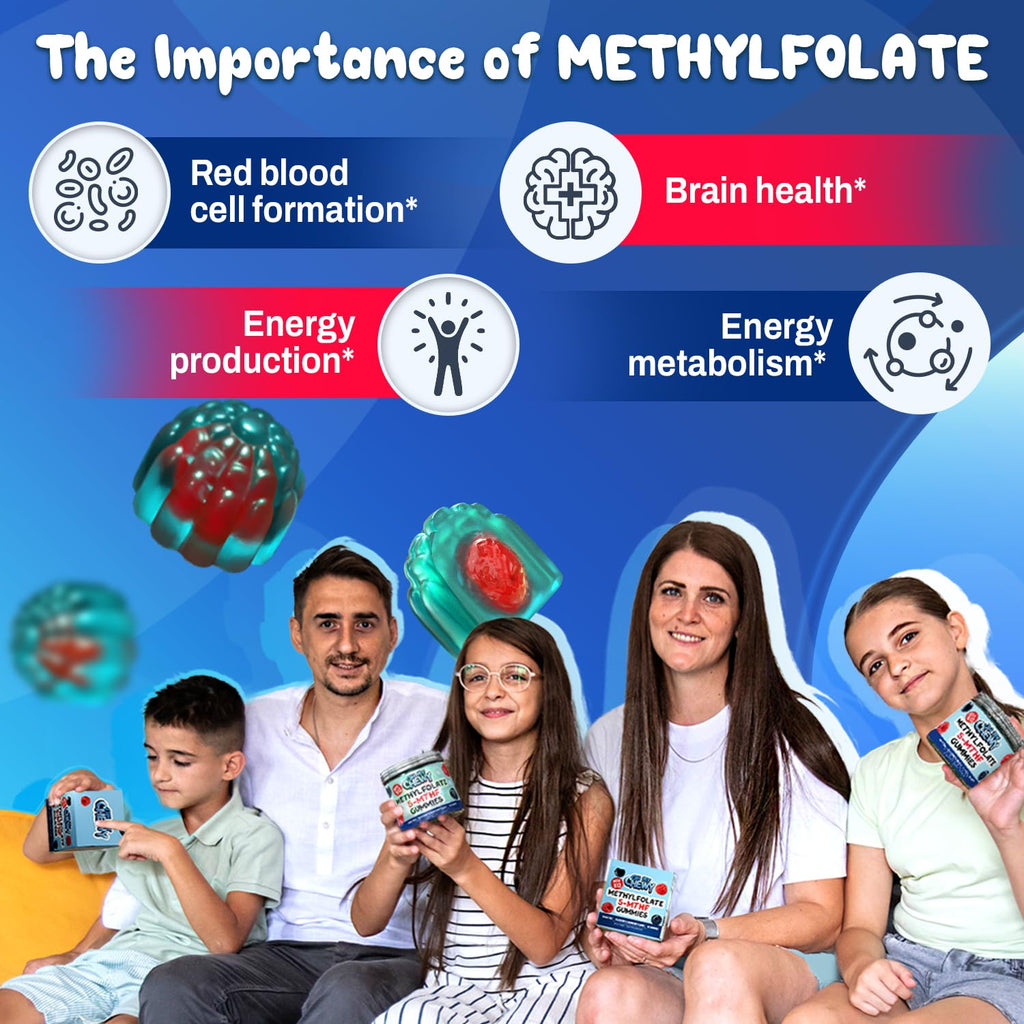 OH MY CHEWY 5-MTHF Folate Gummies – Sugar-Free B Complex

