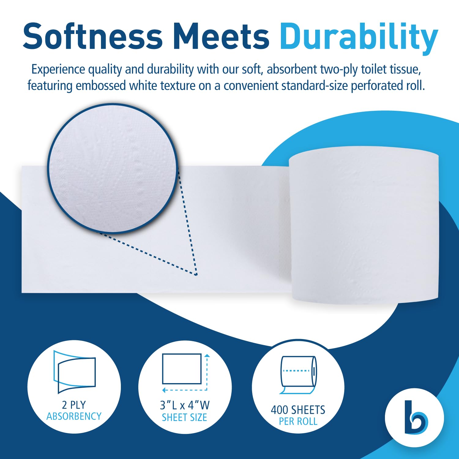 Boardwalk BWK6144 Toilet Tissue - Economical

