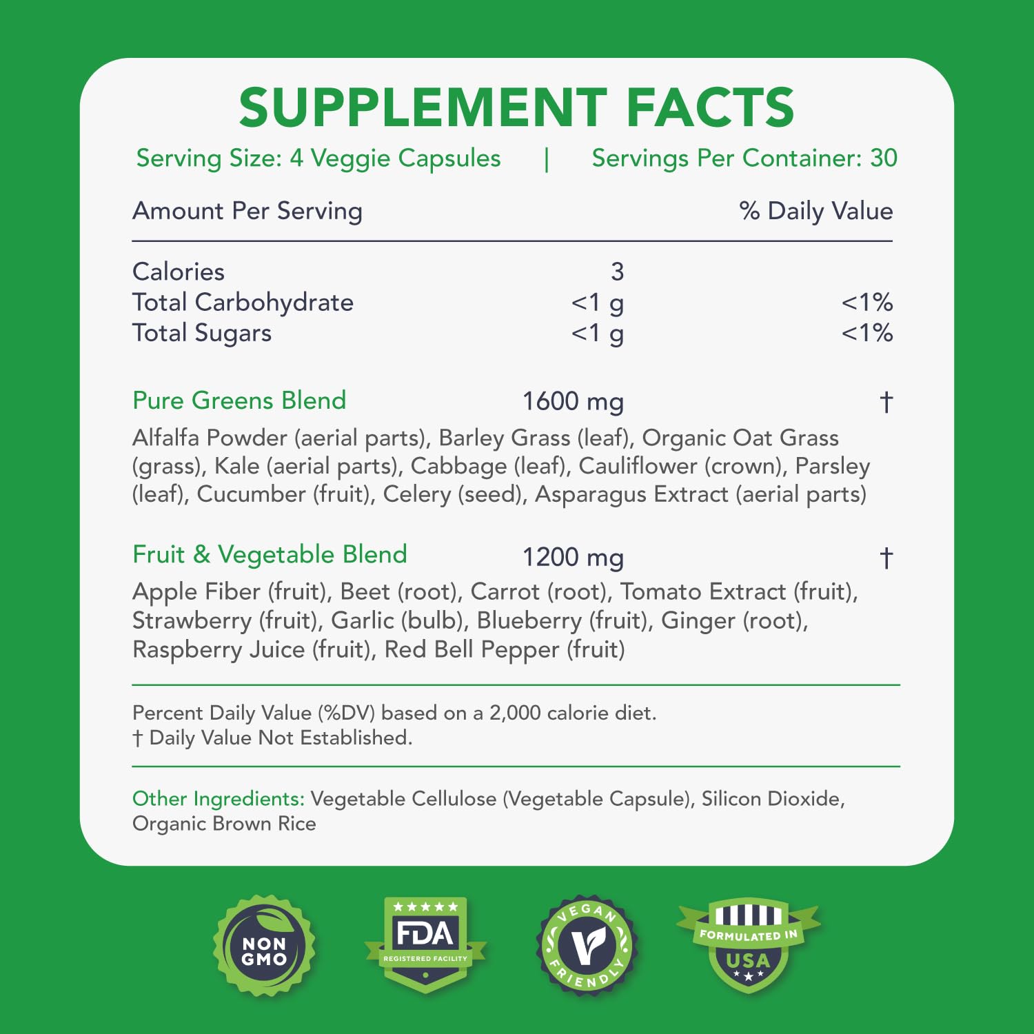 KaraMD Pure Nature Greens & Veggies Multivitamin

