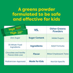 HIYA Kids Greens Powder Sticks | 55 Whole-Food Ingredients

