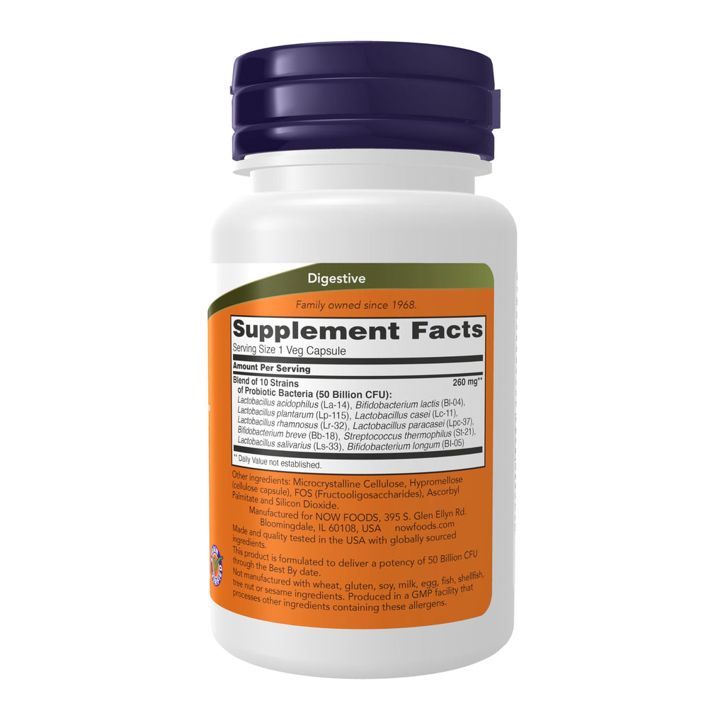 NOW Foods Probiotic-10 50 Billion CFU - 10 Strains

