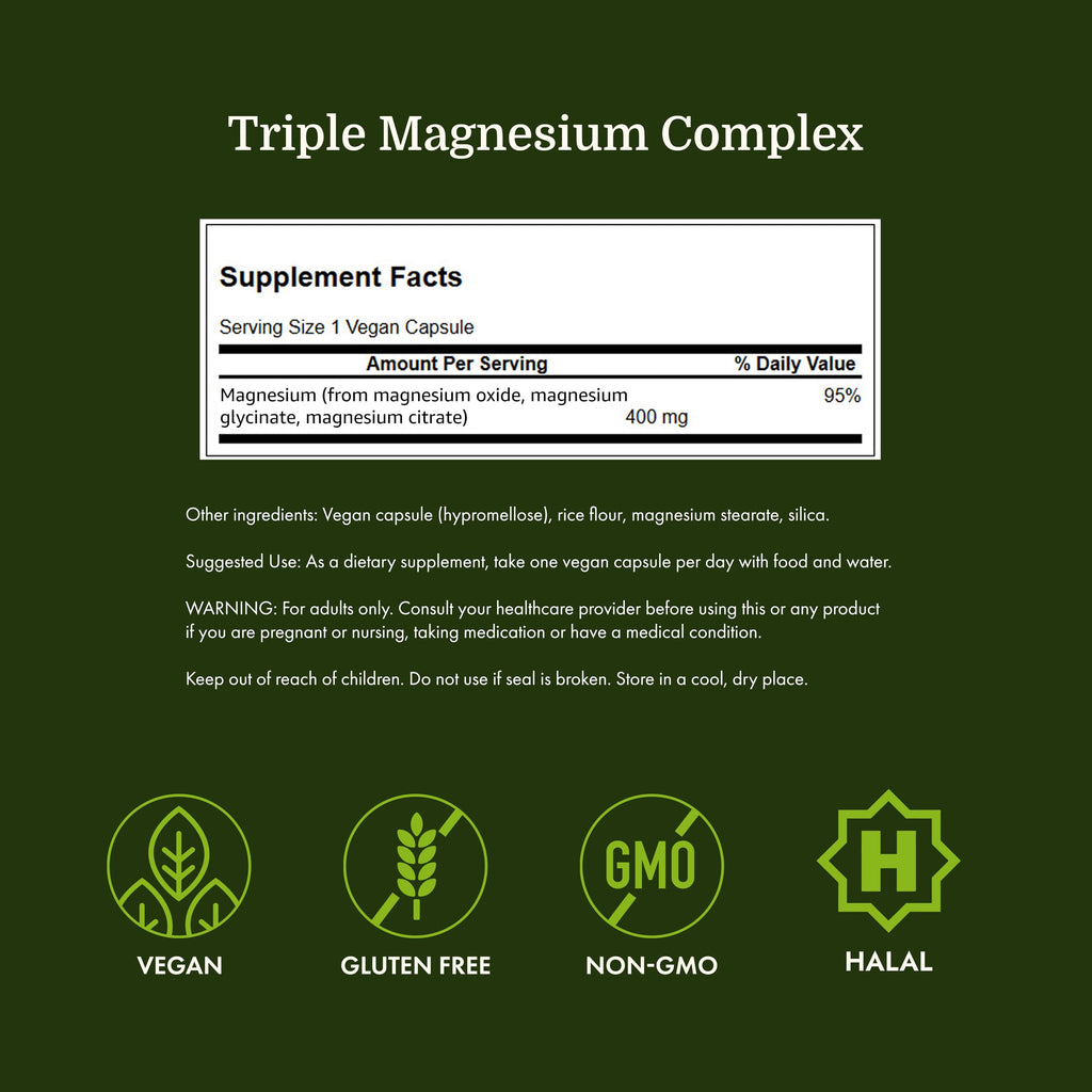 Swanson Triple Magnesium Complex | Bone & Nerve Support

