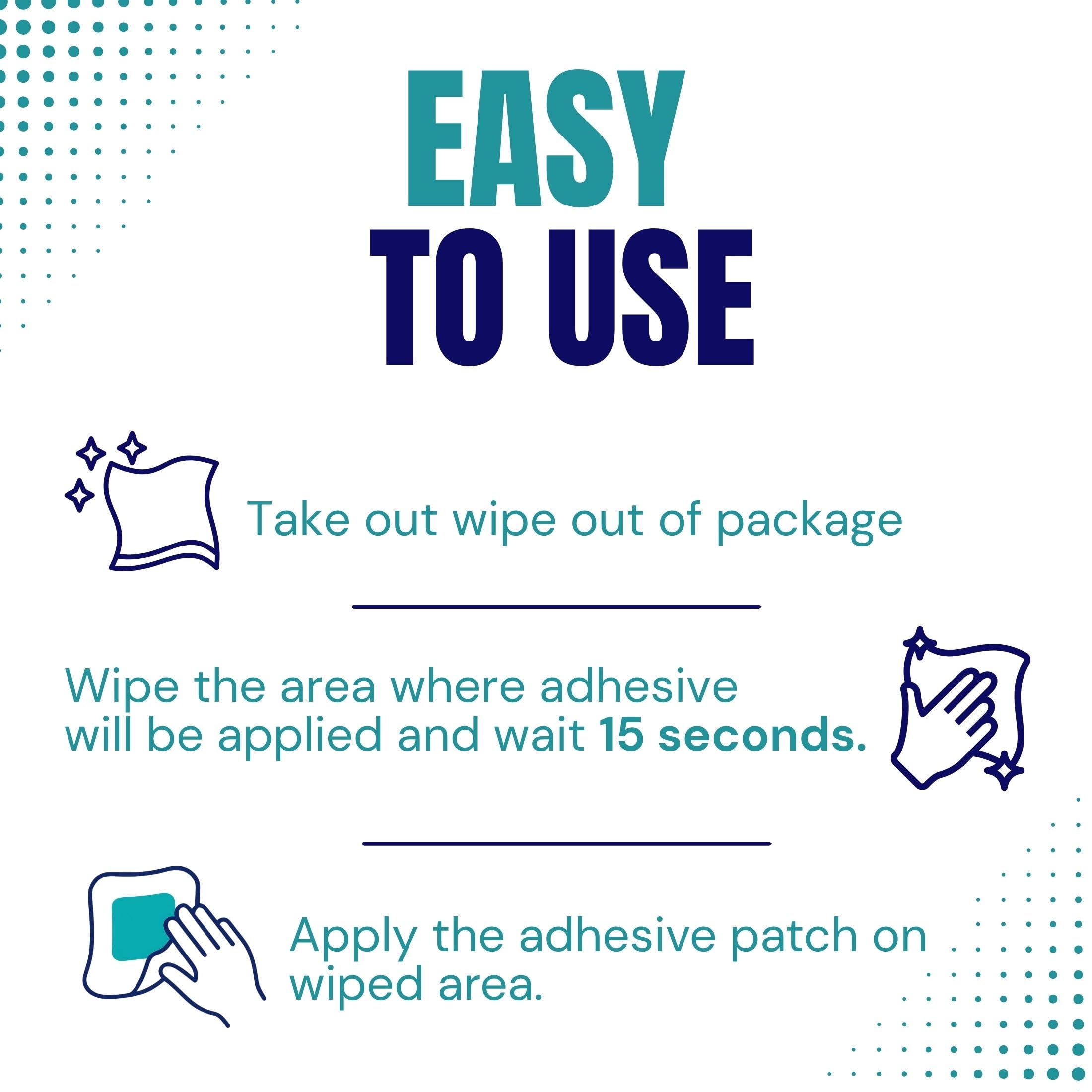 Torbot Skin Tac Adhesive Barrier Wipe - Latex-Free

