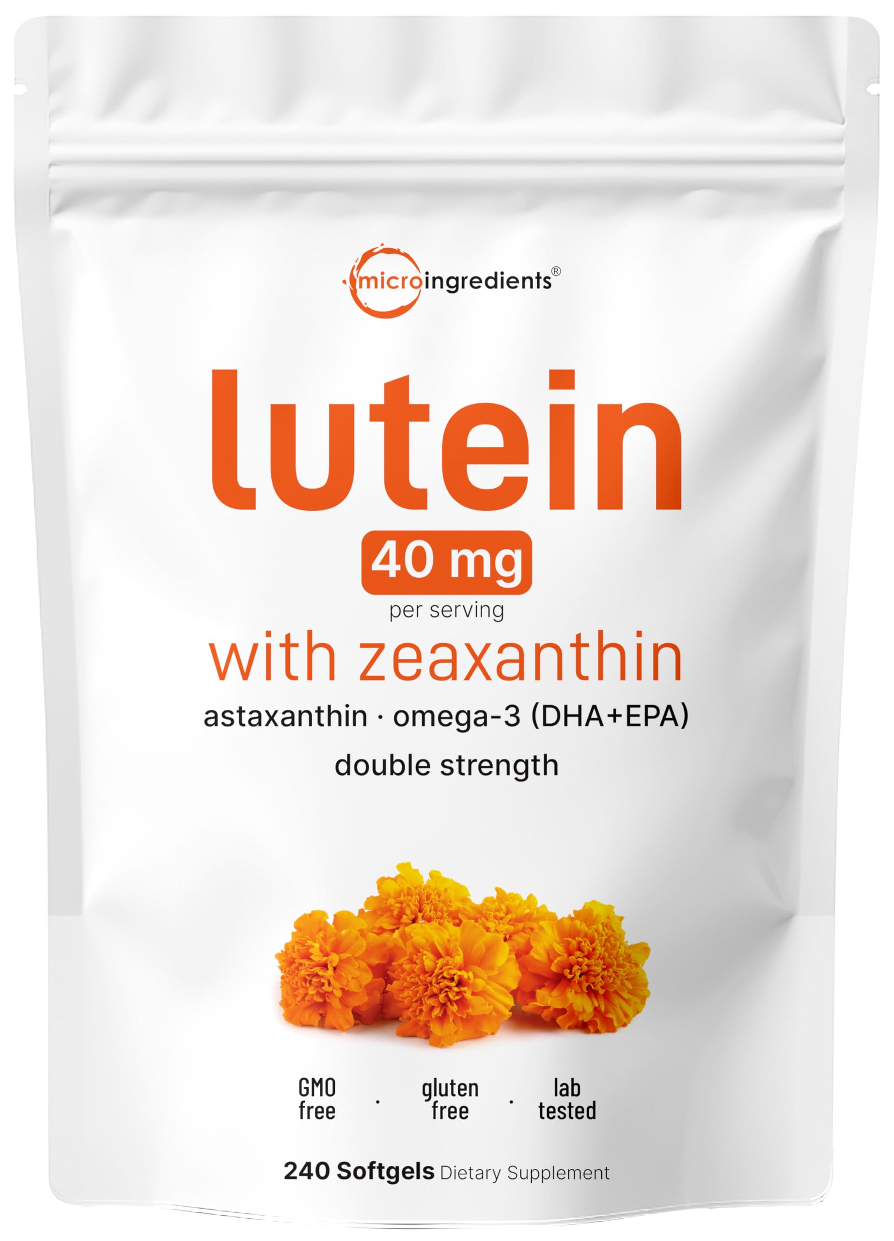 Lutein & Zeaxanthin Eye Health Softgels | Micro Ingredients

