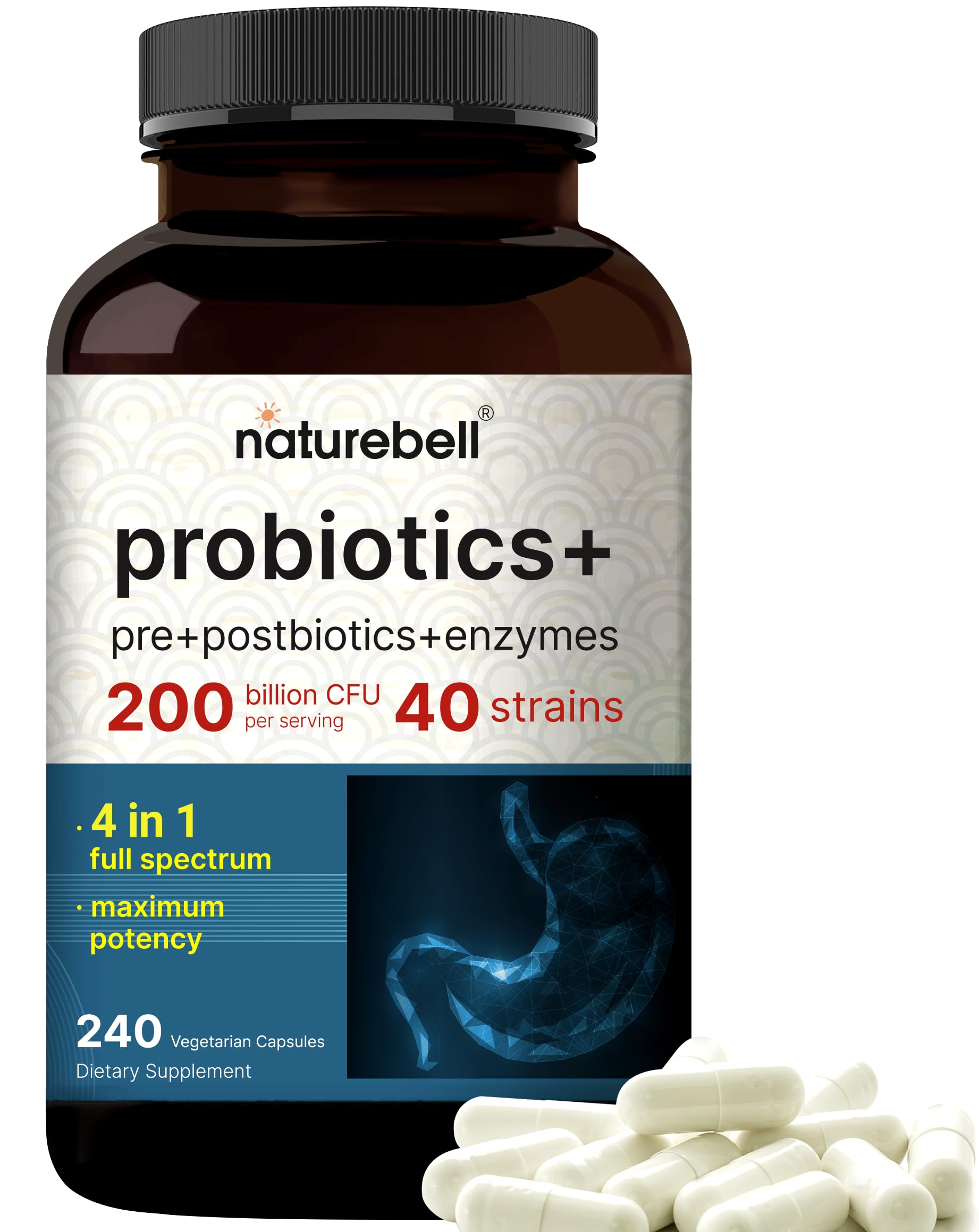 NatureBell Probiotic Supplement for Digestive Health

