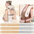 KPPEX 4D Neck Massager Pillow - Cordless Shiatsu Massage


