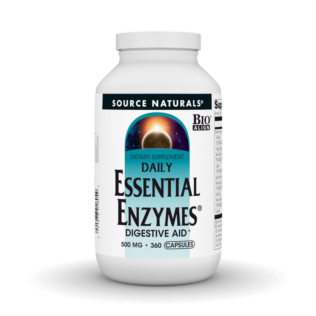 Source Naturals Essential Enzymes 500mg Digestive Enzymes

