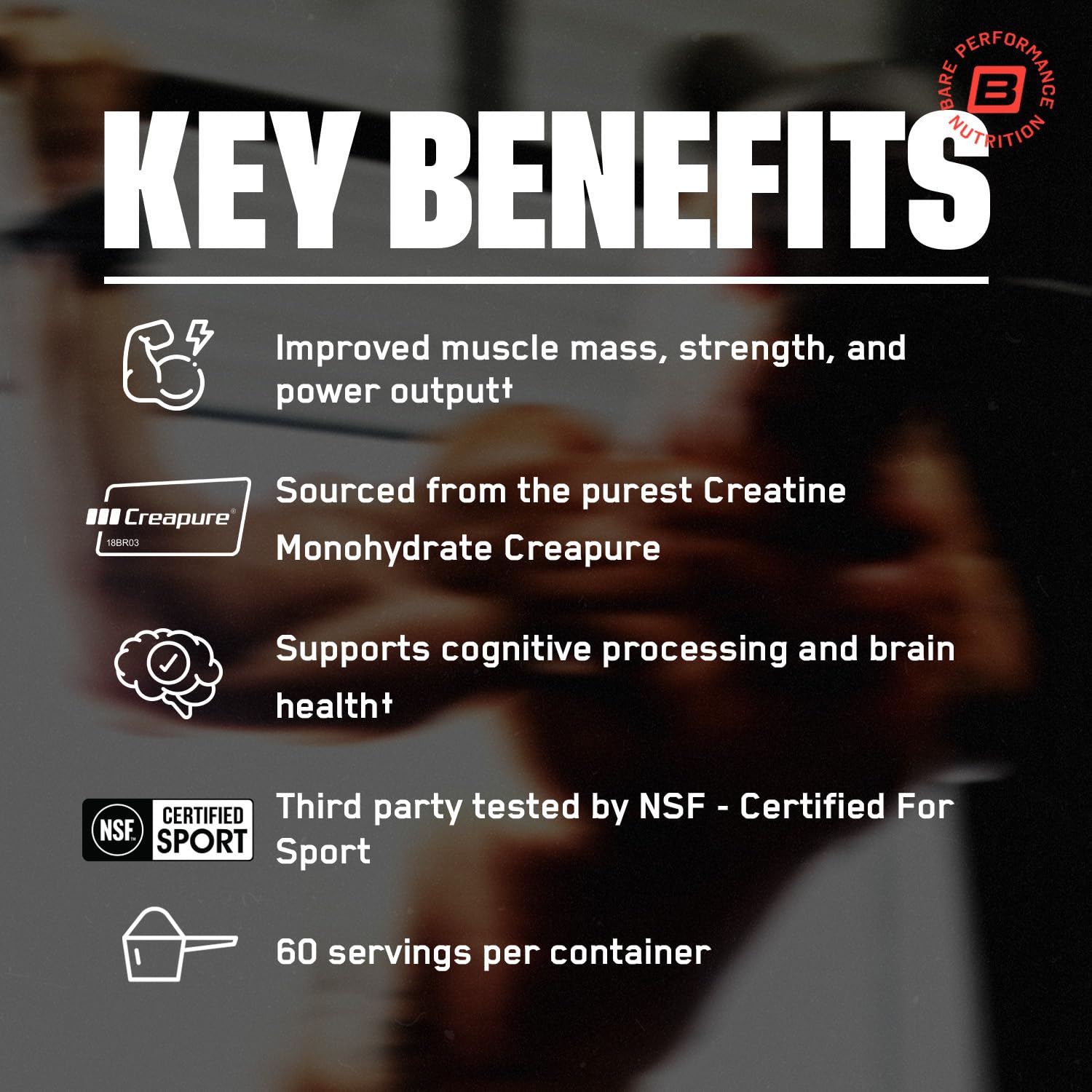 Bare Performance Nutrition Creapure Creatine Monohydrate

