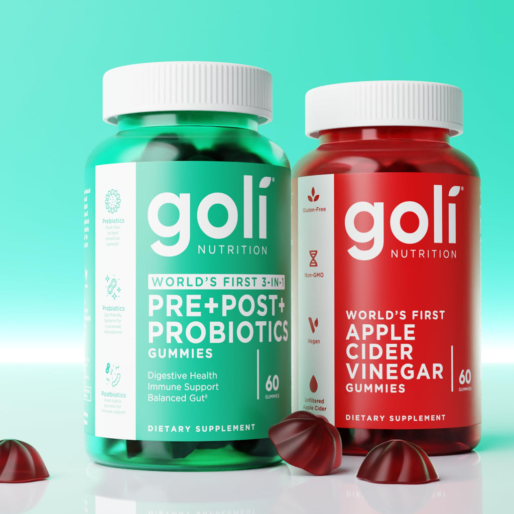 Goli Pre Pro Postbiotic Gummies - 3-in-1 Formula

