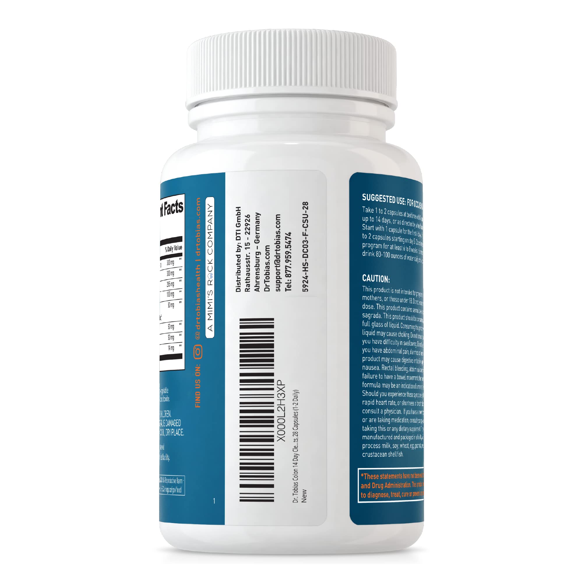 Dr. Tobias Colon Cleanse for Digestive Health - Gentle Detox

