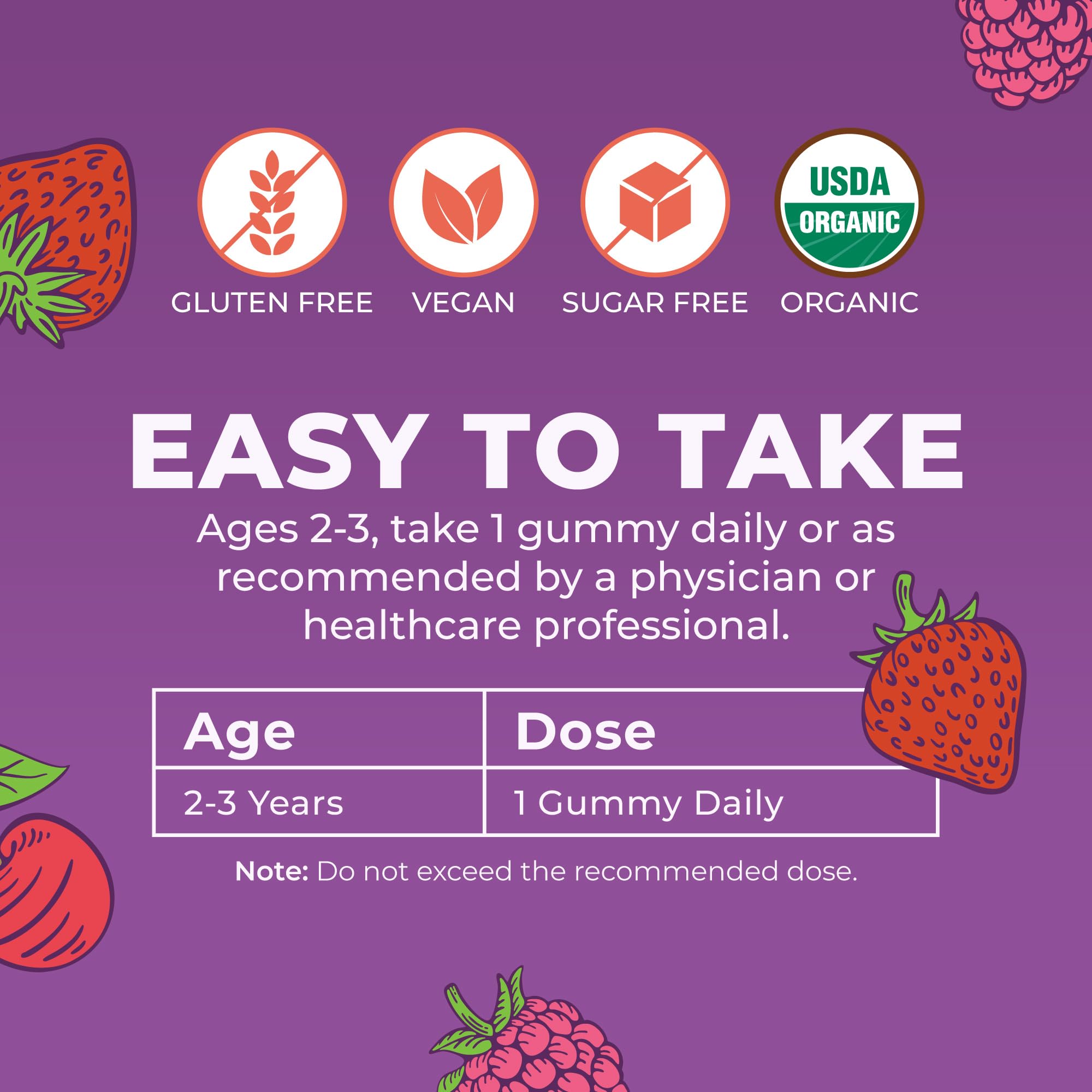 MaryRuth's Organic Toddler Multivitamin Gummies | Daily Vitamin

