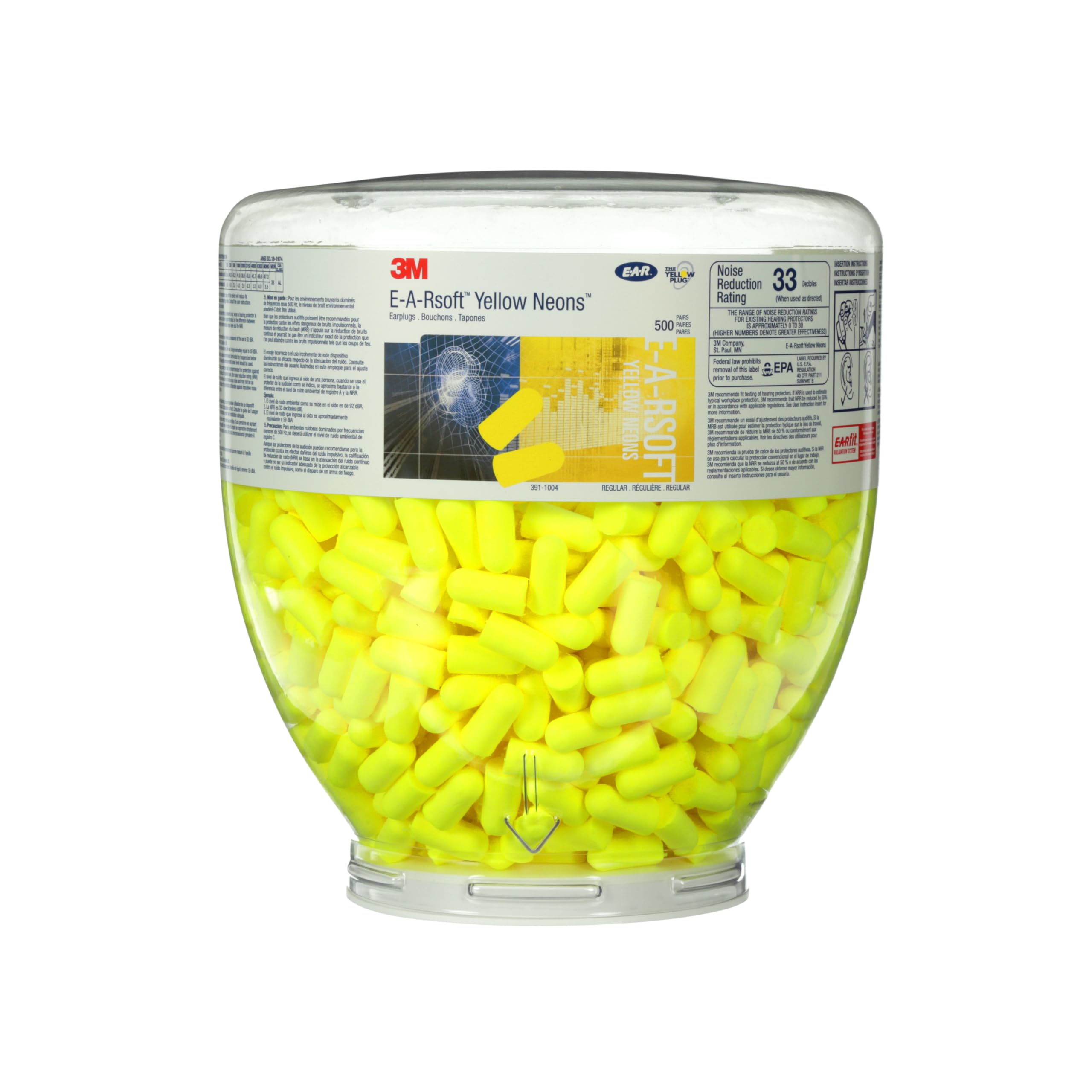 3M E-A-Rsoft Ear Plugs Disposable Hearing Protection