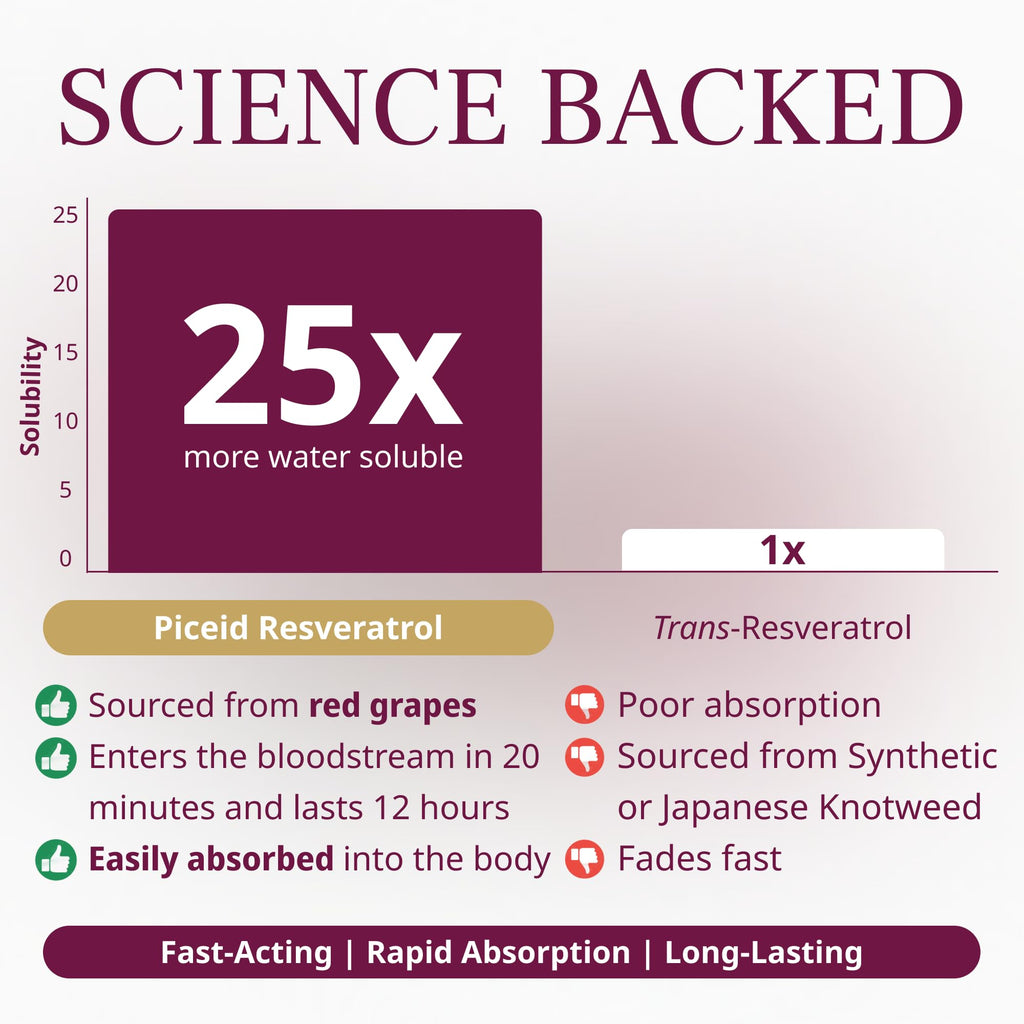 VINIA Piceid Resveratrol Capsules for Cardiovascular Support

