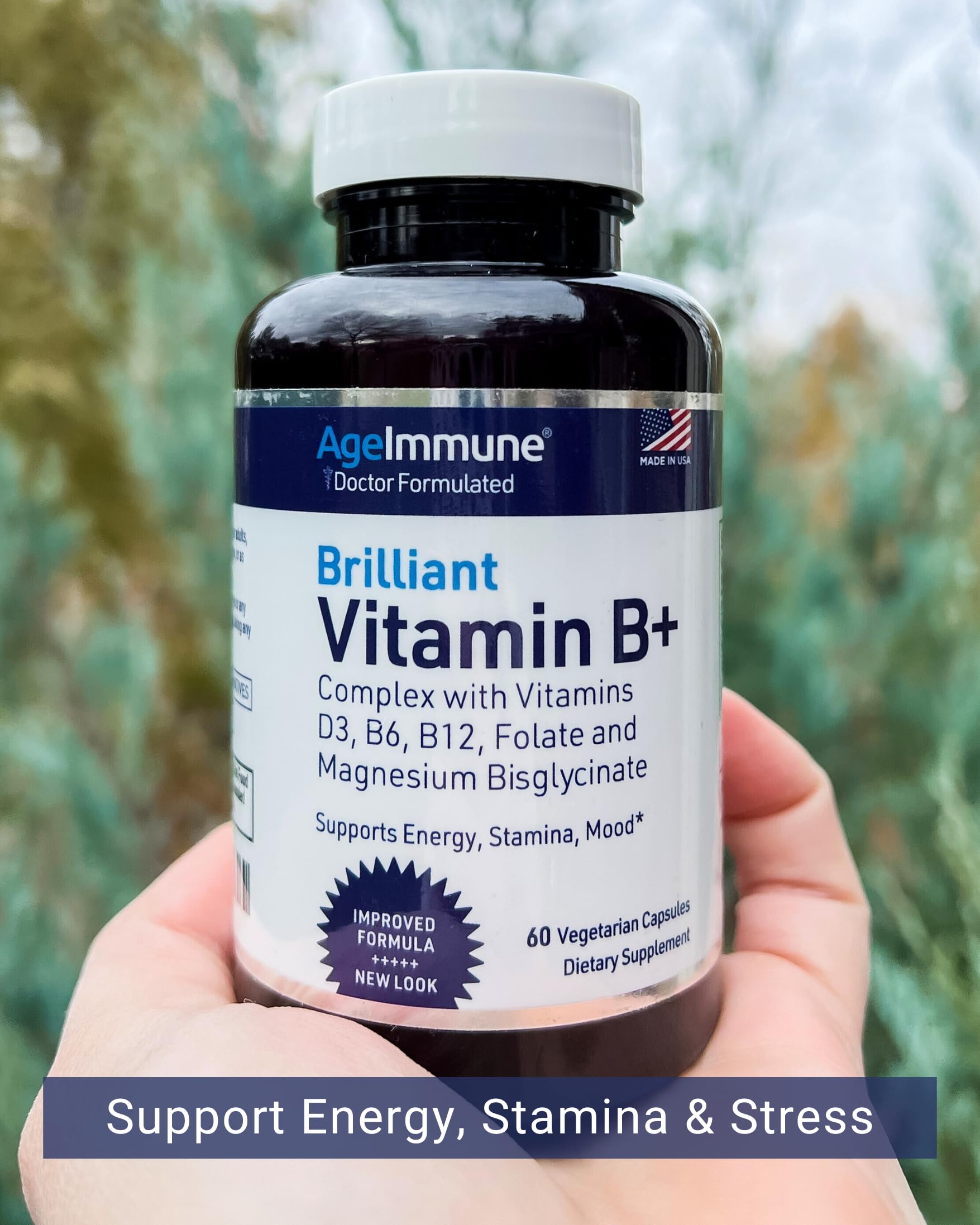 AgeImmune Vitamin B Complex Supplement

