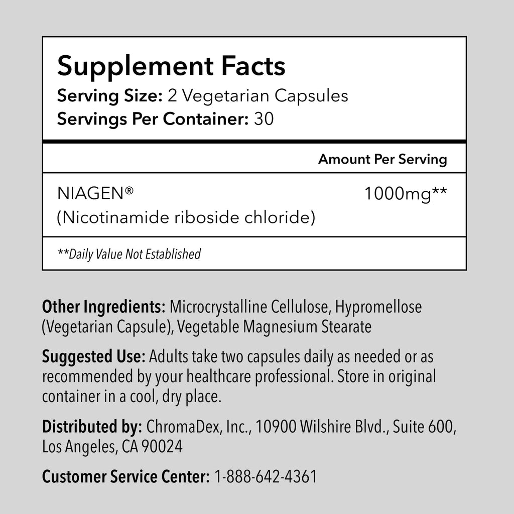 TRU NIAGEN Patented Supplement | Daily Wellness

