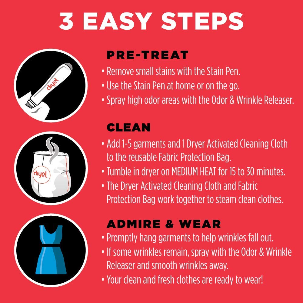 Dryel At-Home Dry Cleaner Kit | Gentle Fabric Care

