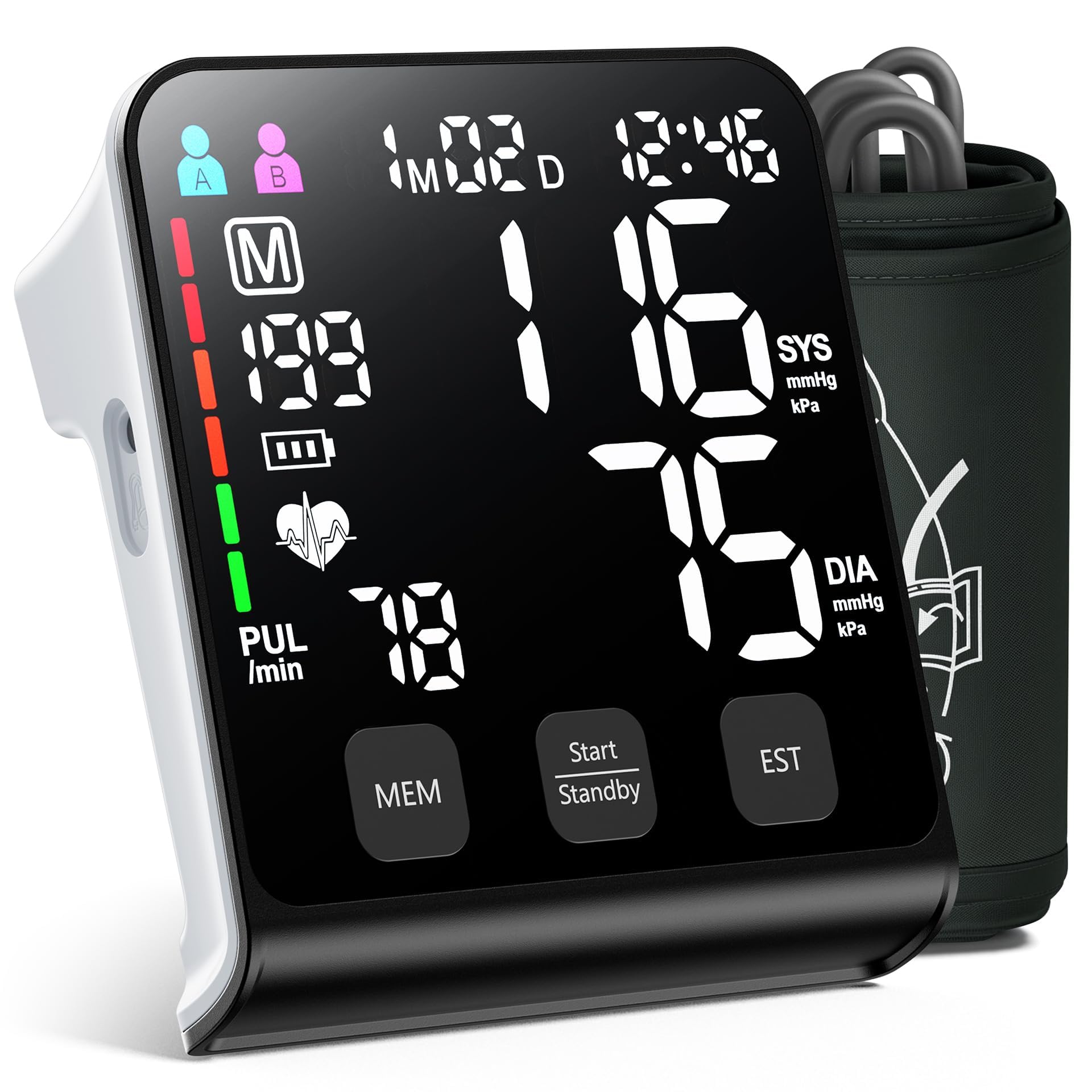 Blood Pressure Monitor for Home & Travel - FDA-Cleared

