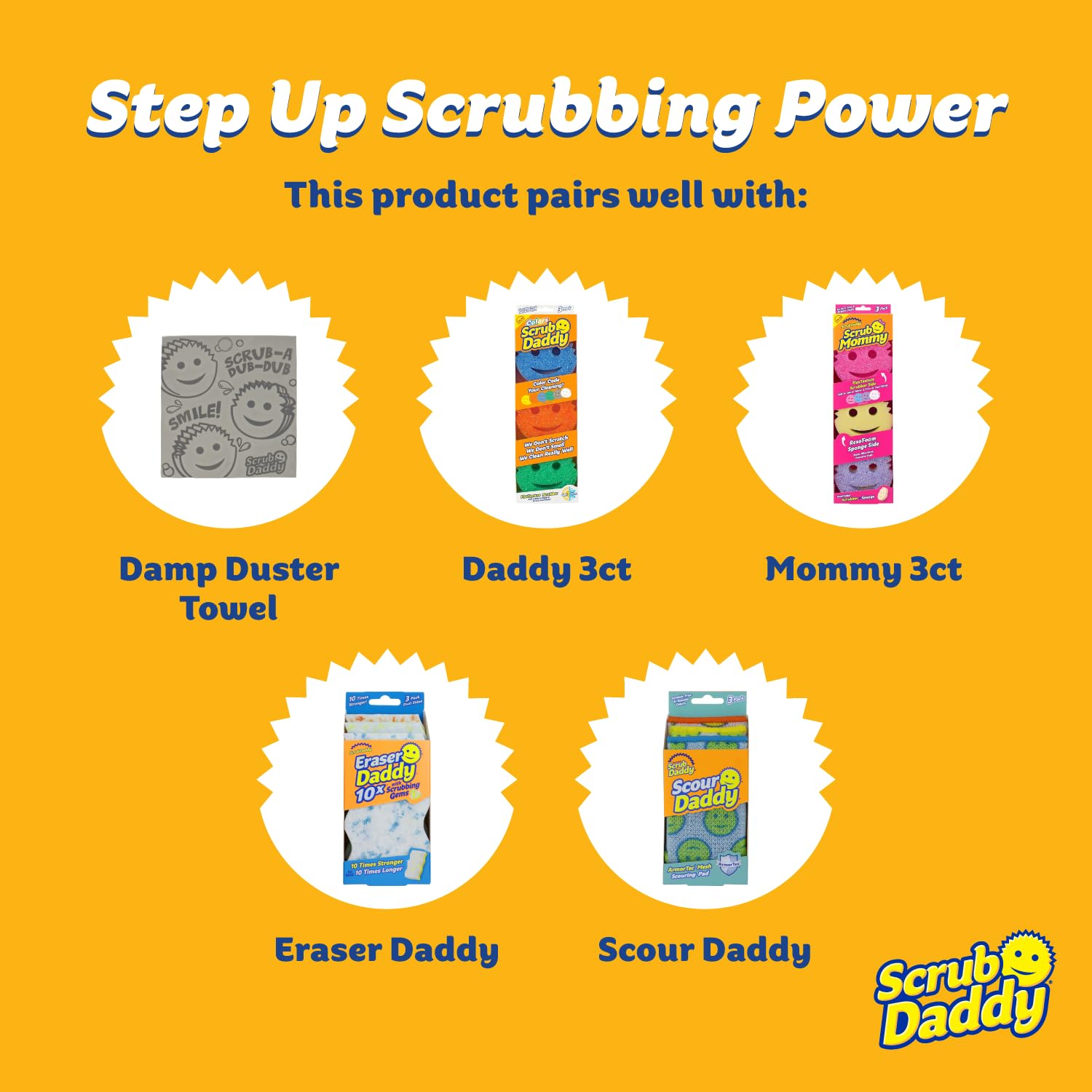 Scrub Daddy Damp Duster Sponges for Dusting


