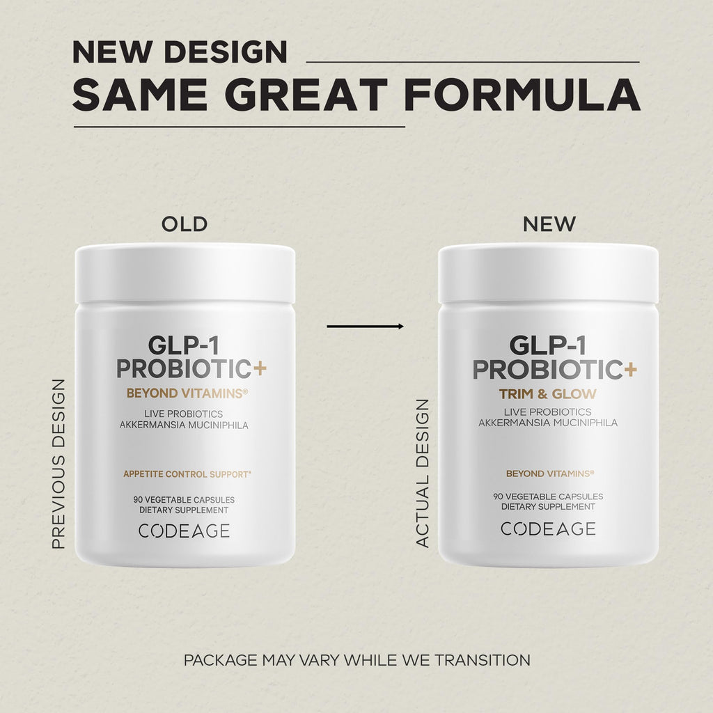 Codeage GLP-1 Probiotic+ Probiotic & Prebiotic Supplement

