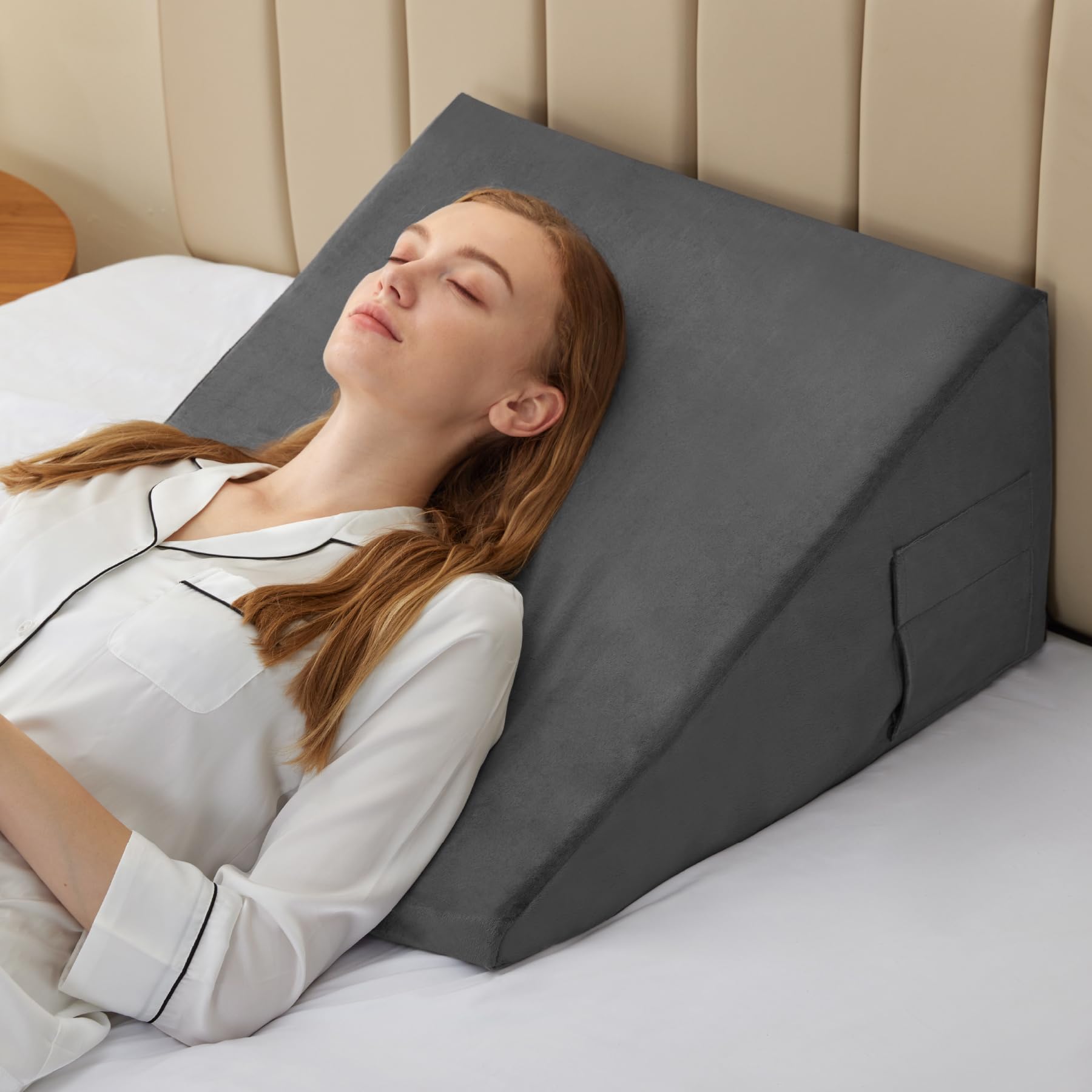 Bedluxe Wedge Pillow for Reflux Relief and Comfort