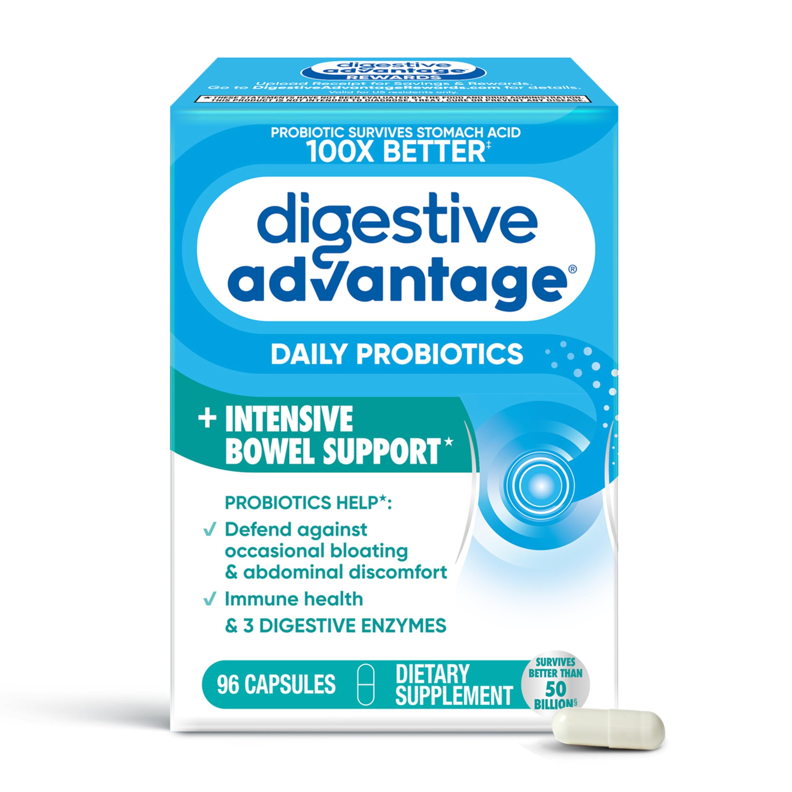 Digestive Advantage Probiotics for Women & Men with Enzymes

