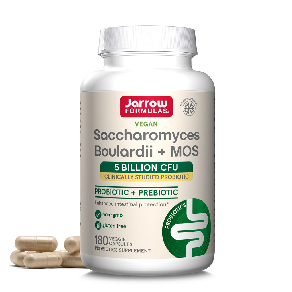Probiotic Jarrow Formulas Saccharomyces boulardii + MOS

