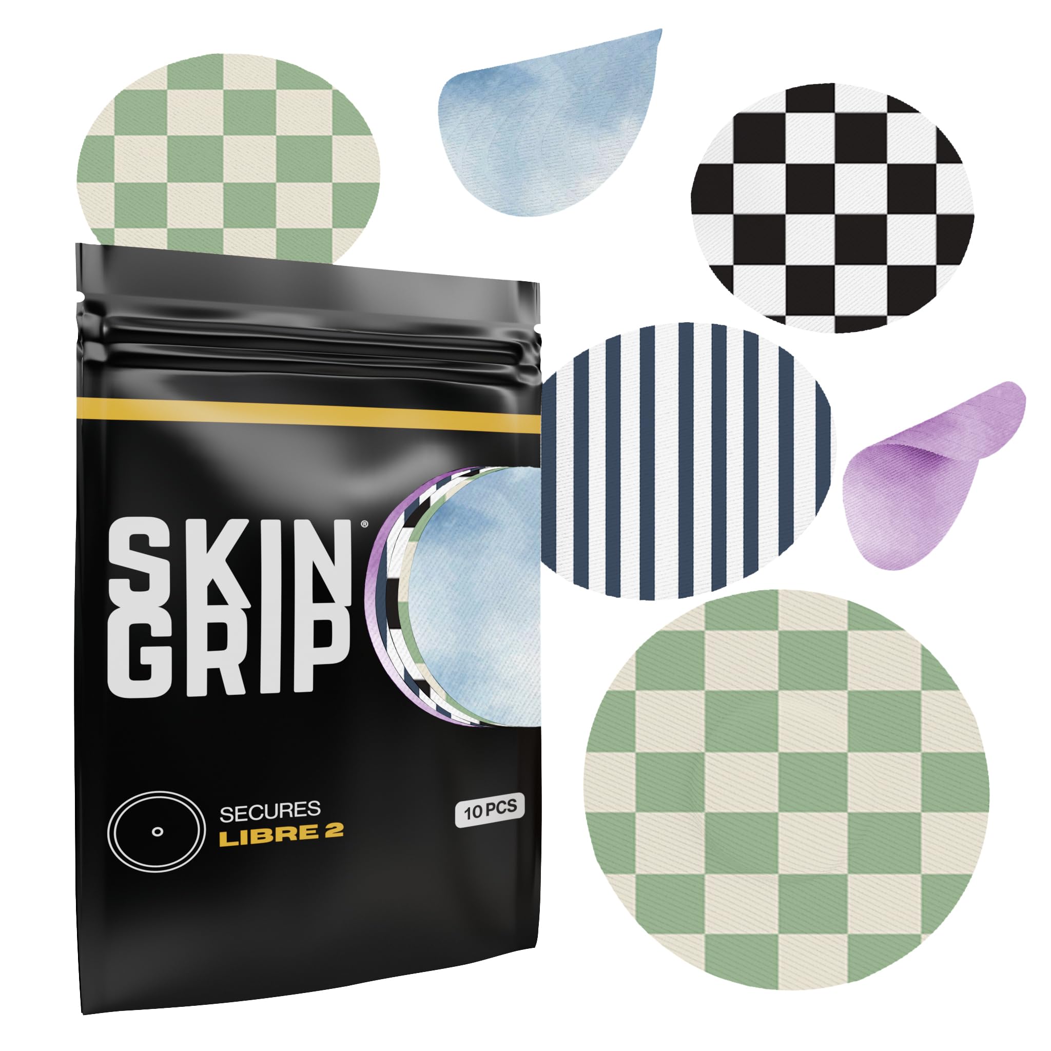 Skin Grip CGM Patch for Sensor Covers