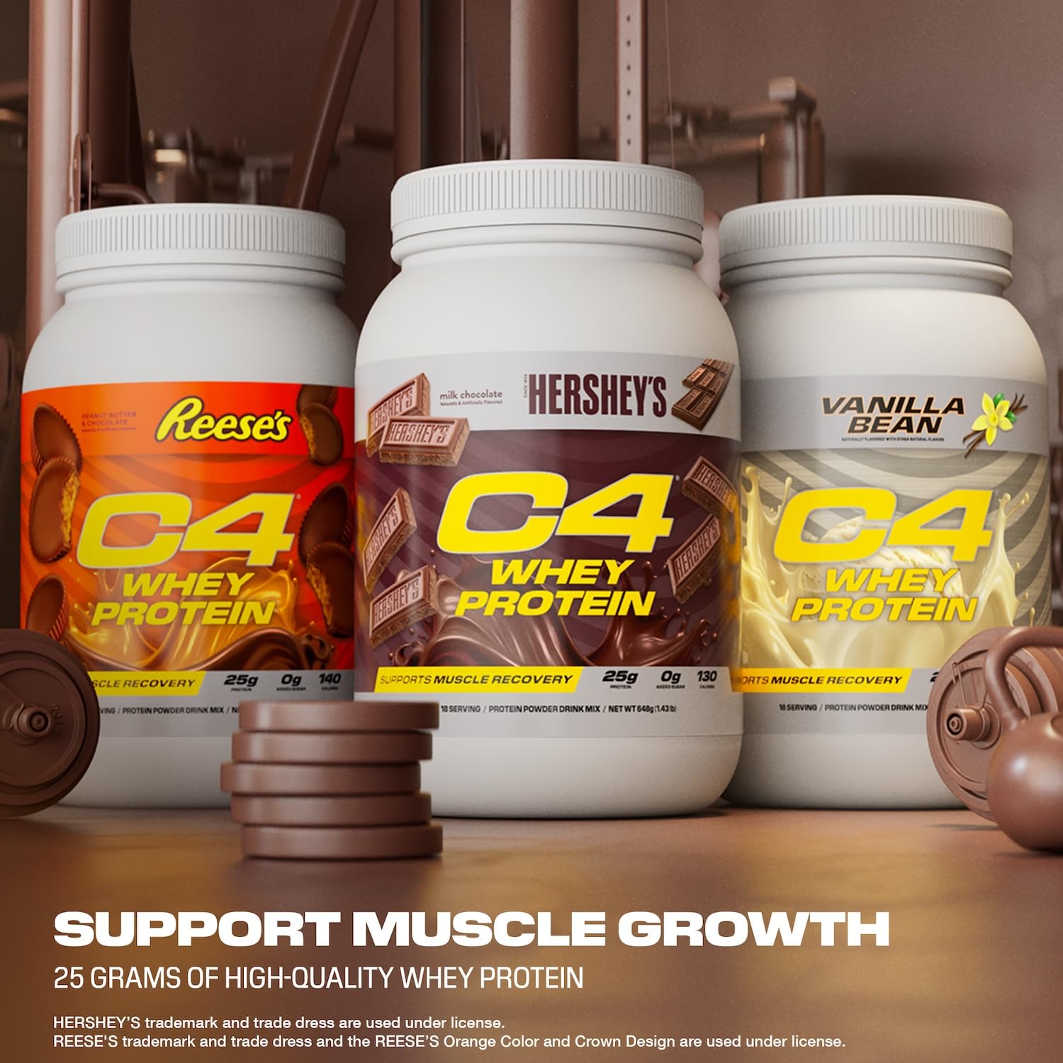 C4 Whey Protein Powder - 25g Protein, 0g Sugar

