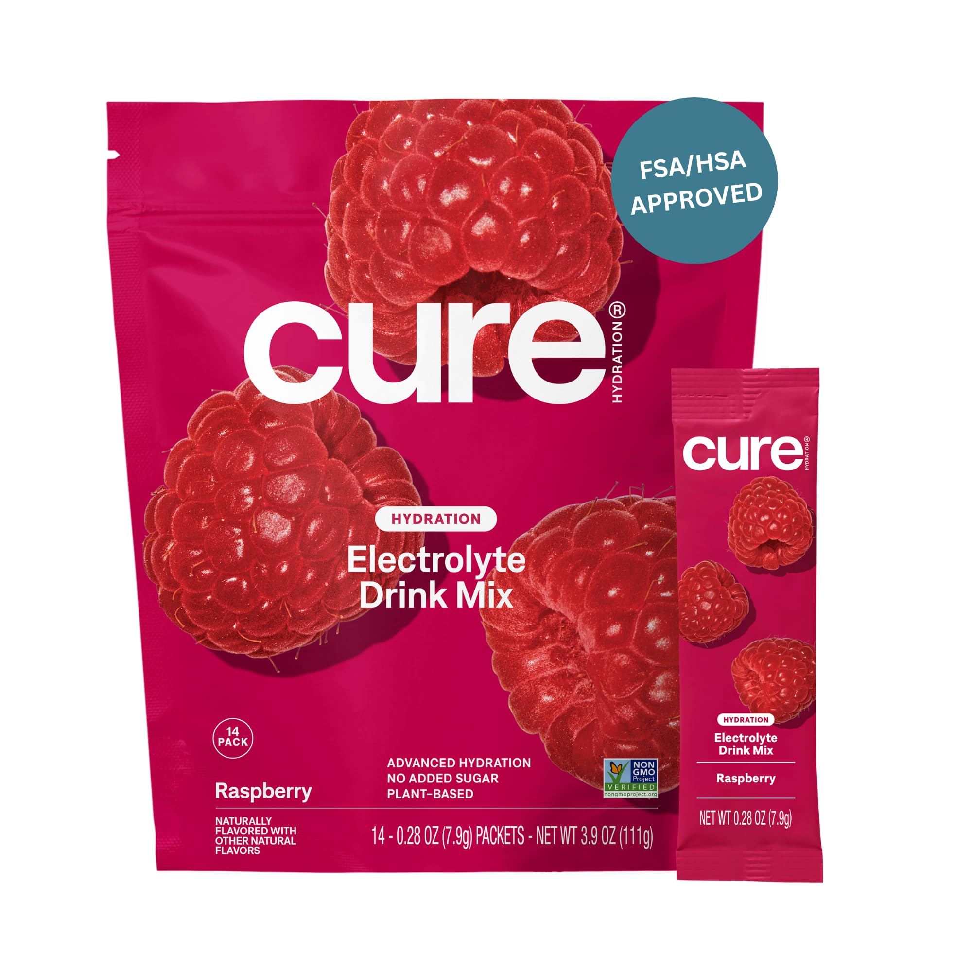 Cure Hydration Plant-Based Electrolyte Drink Mix - No Added Sugar