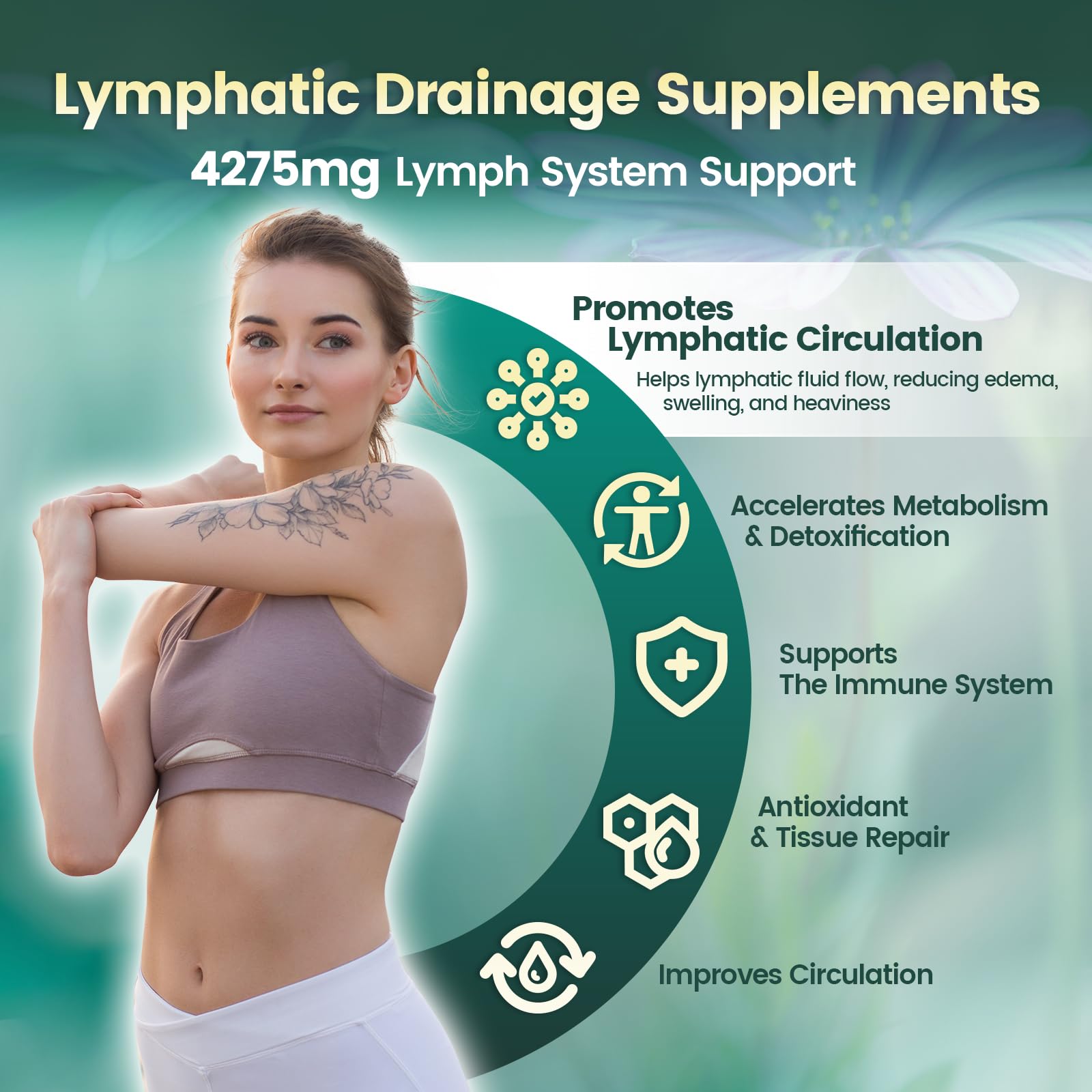 Lymphatic Support Supplement 21-in-1 Herbal Blend

