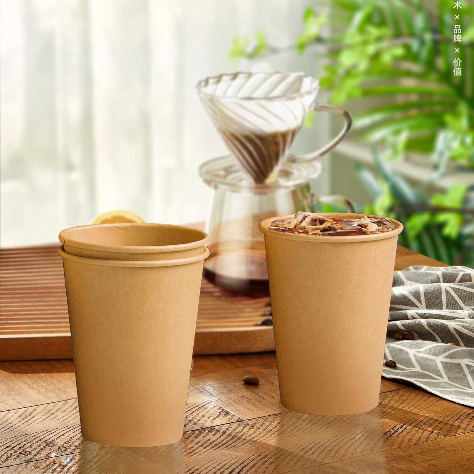 Clawsoff Disposable Paper Cups for Hot and Cold Beverages


