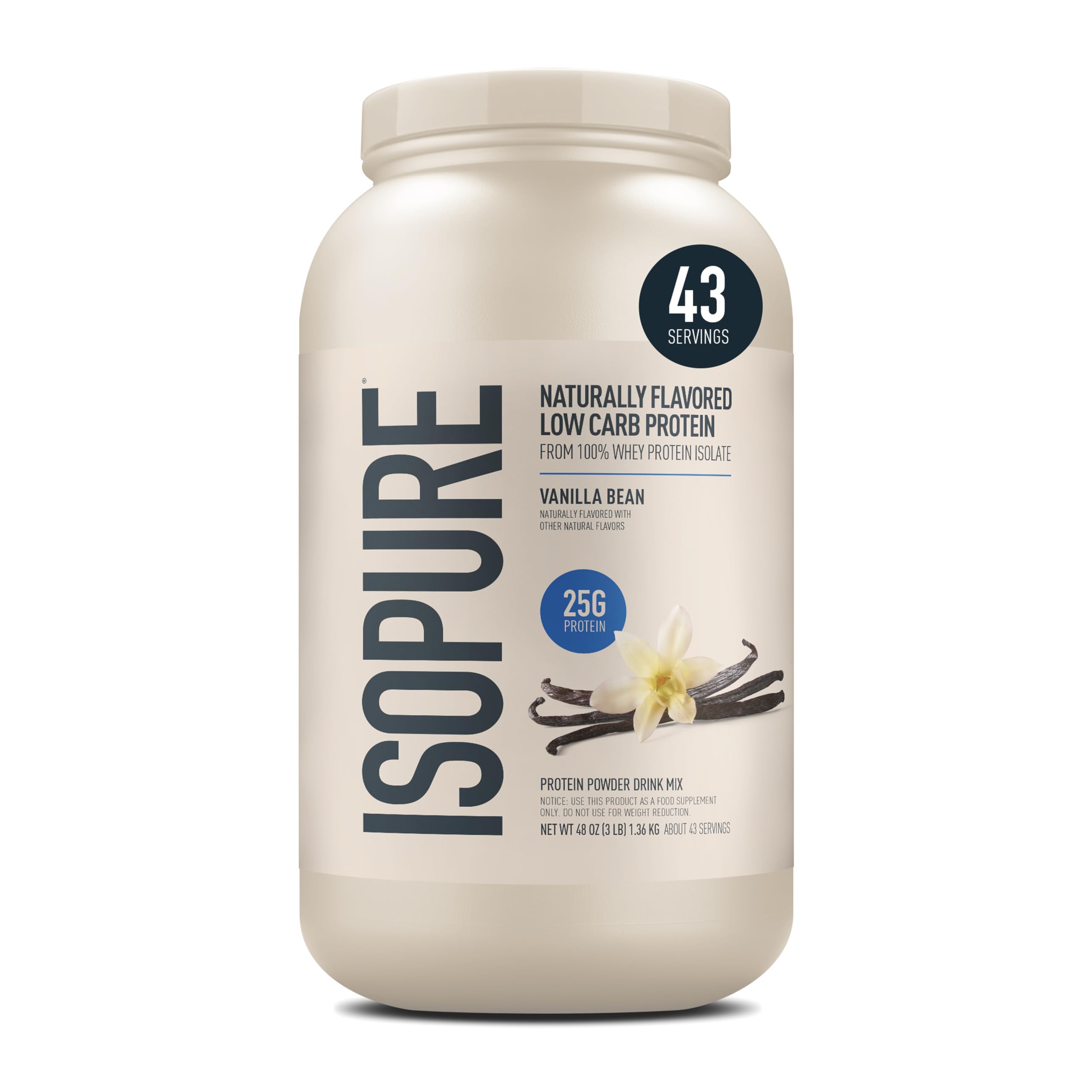 Isopure Low Carb Whey Isolate Protein Powder