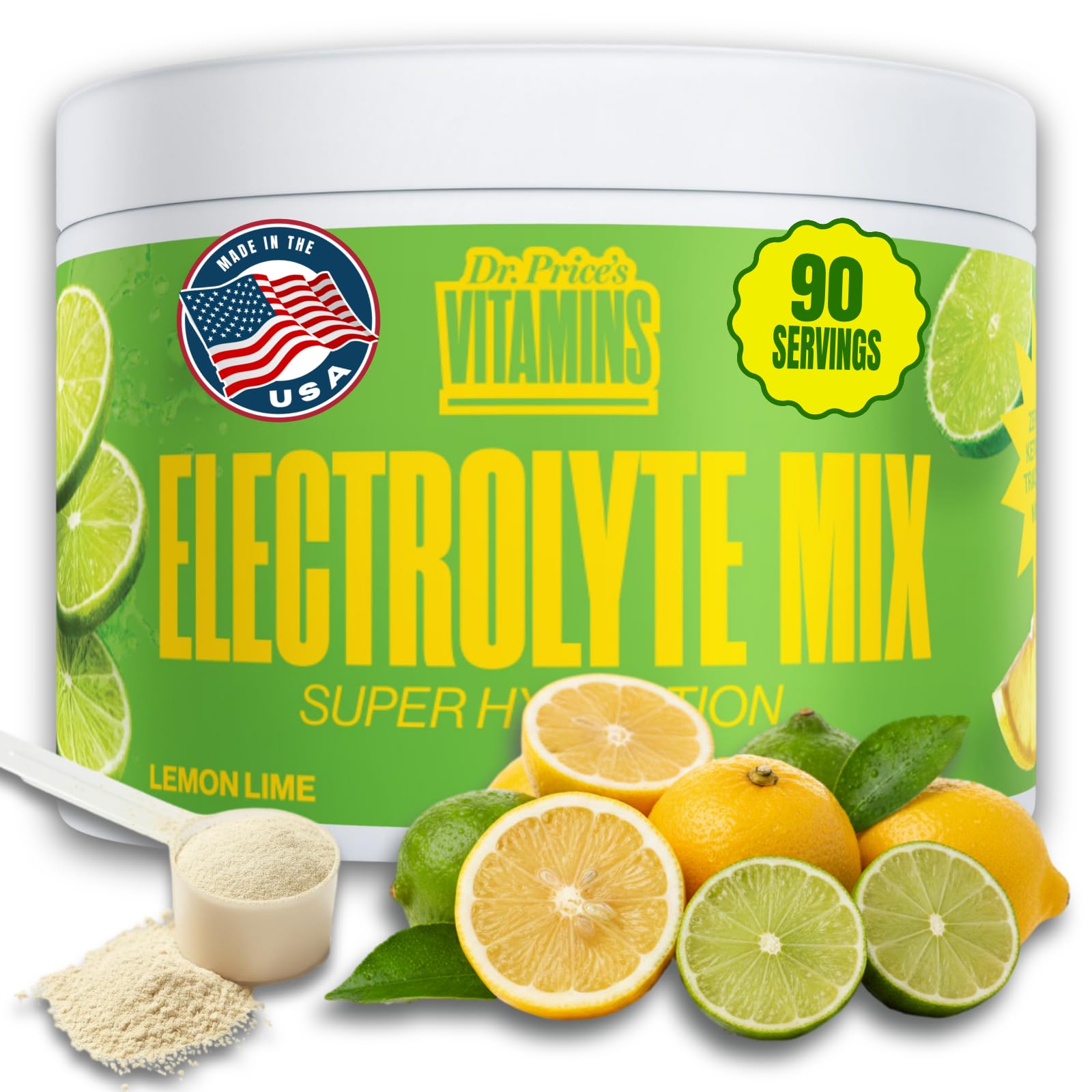 Dr Price's Electrolyte Hydration Powder - Sugar Free, Vegan