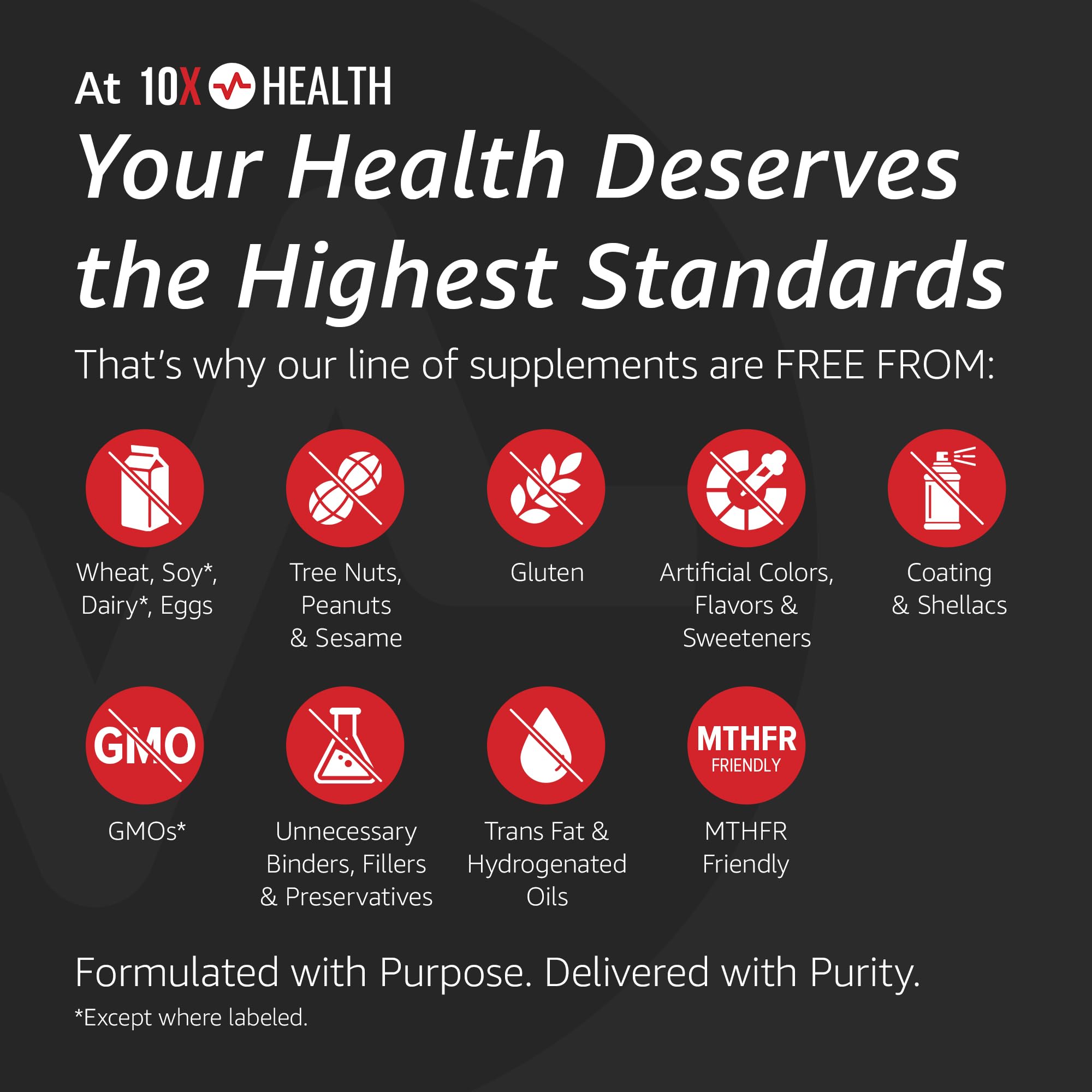 10X Health TMG Dietary Supplement for Liver and Heart

